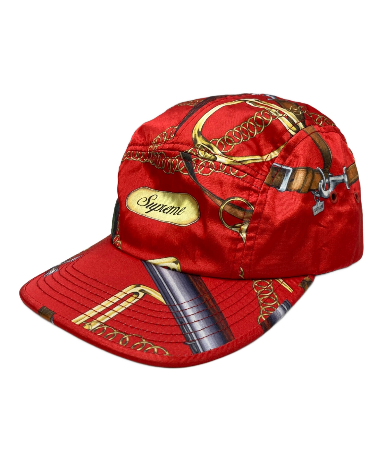 Supreme レッド口紅 ゴールドキャップ 中古・古着通販】Supreme (シュプリーム) Remington Camp Cap レッド