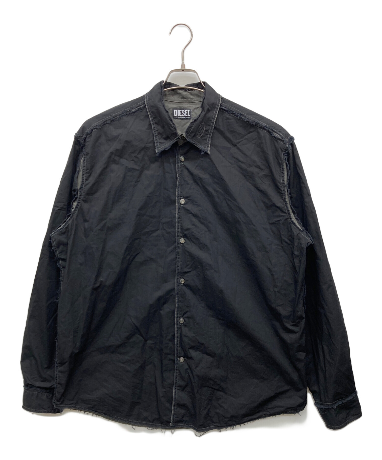 中古・古着通販】DIESEL (ディーゼル) 長袖シャツ ブラック サイズ:L 