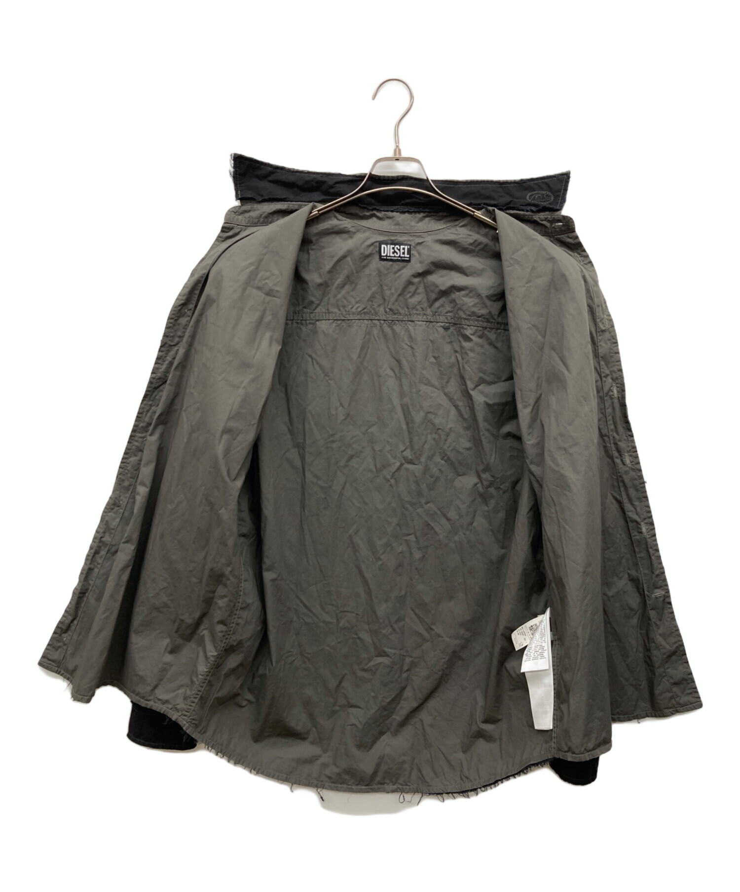 中古・古着通販】DIESEL (ディーゼル) 長袖シャツ ブラック サイズ:L 