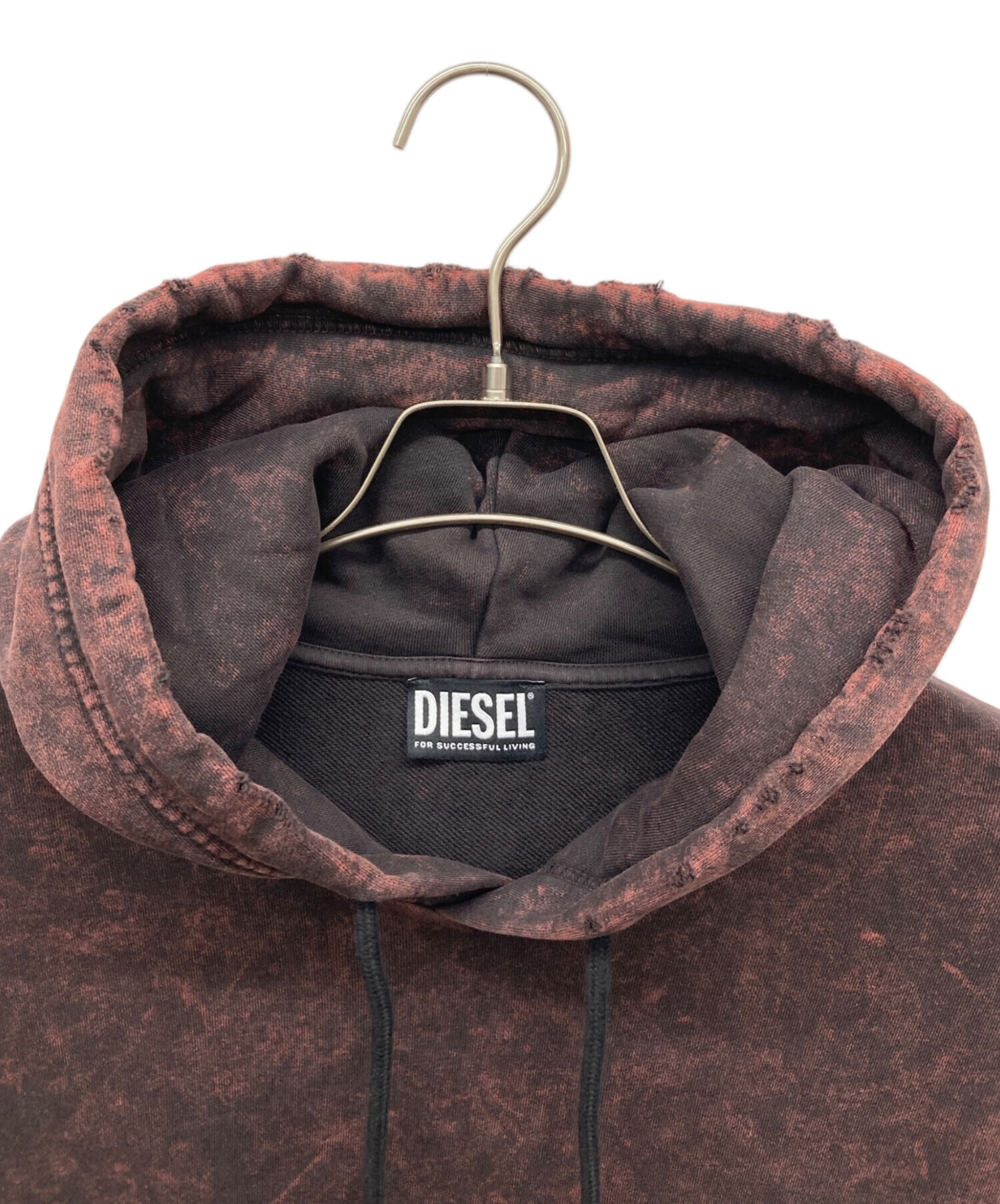 中古・古着通販】DIESEL (ディーゼル) ダメージ加工ムラ染パーカー