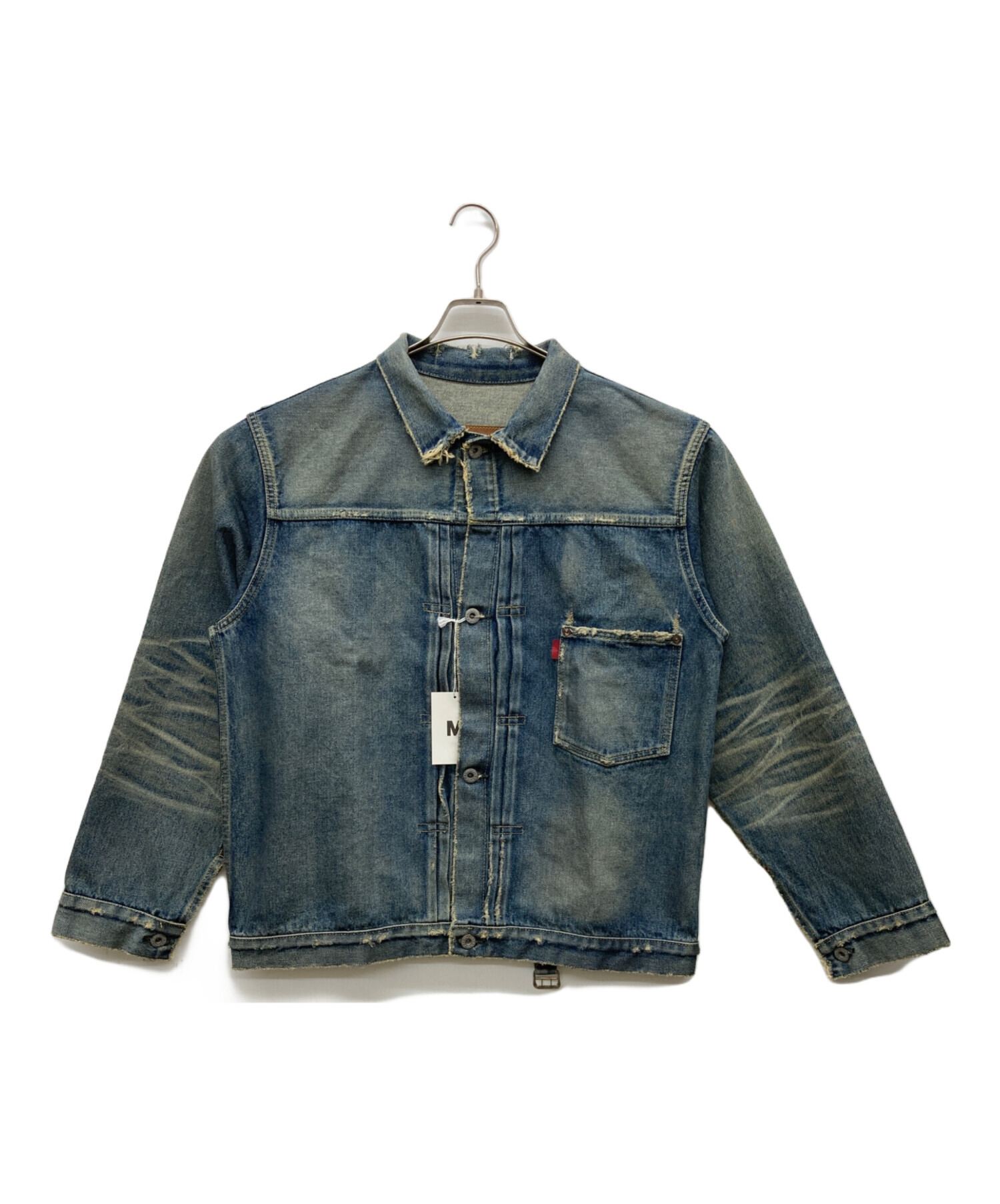 M エム　MVC タイプ1 デニムジャケット　XLサイズ相当　中古品　インディゴ 中古・古着通販】MintCrew (ミントクルー) MVC type-1 tracker jacket