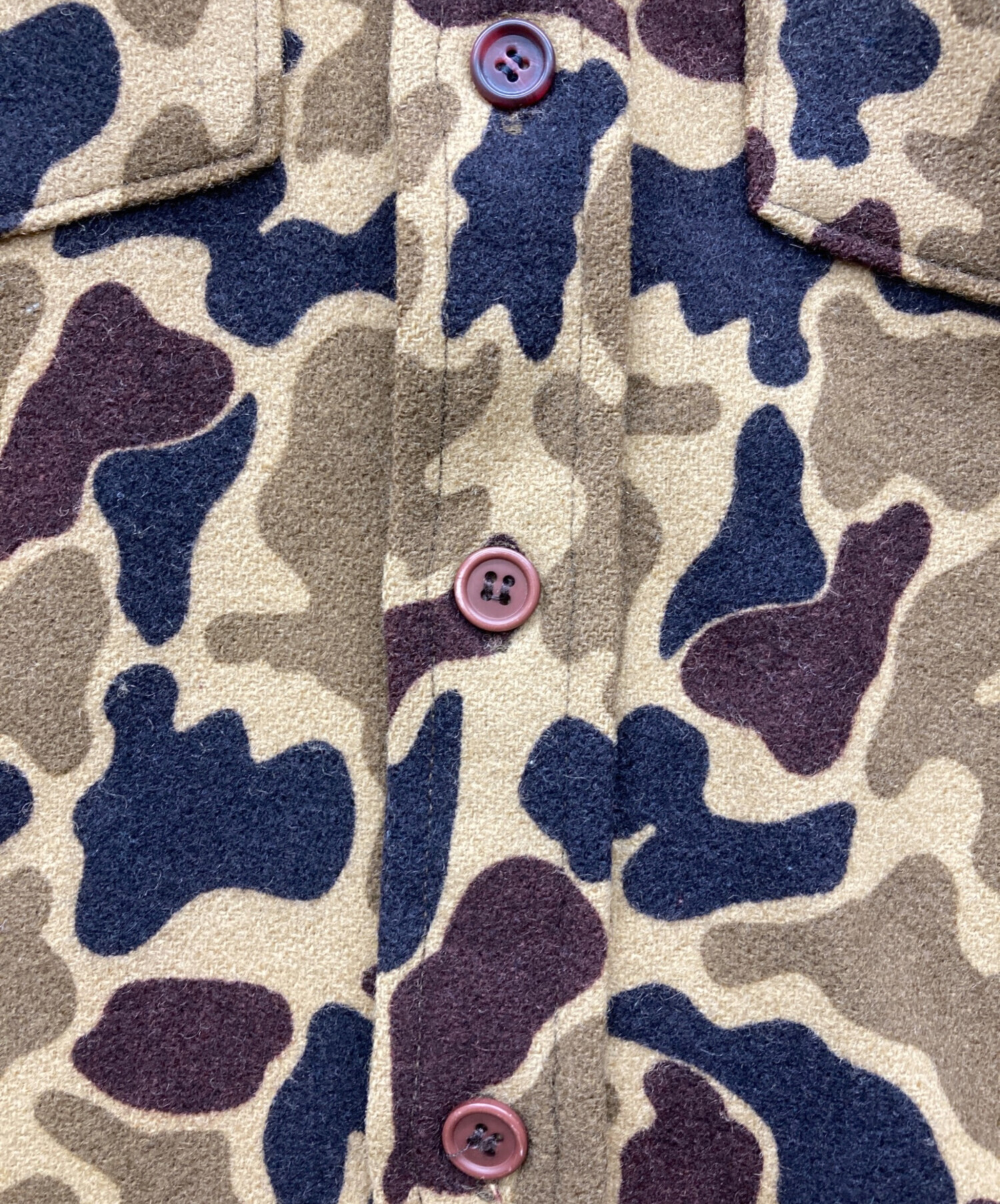 中古・古着通販】WOOLRICH (ウールリッチ) カモ柄ウールジャケット 