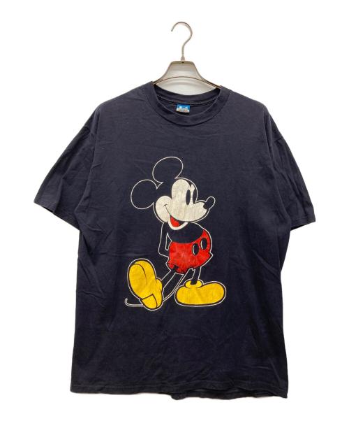 中古・古着通販】Disney (ディズニー) プリントTシャツ ネイビー
