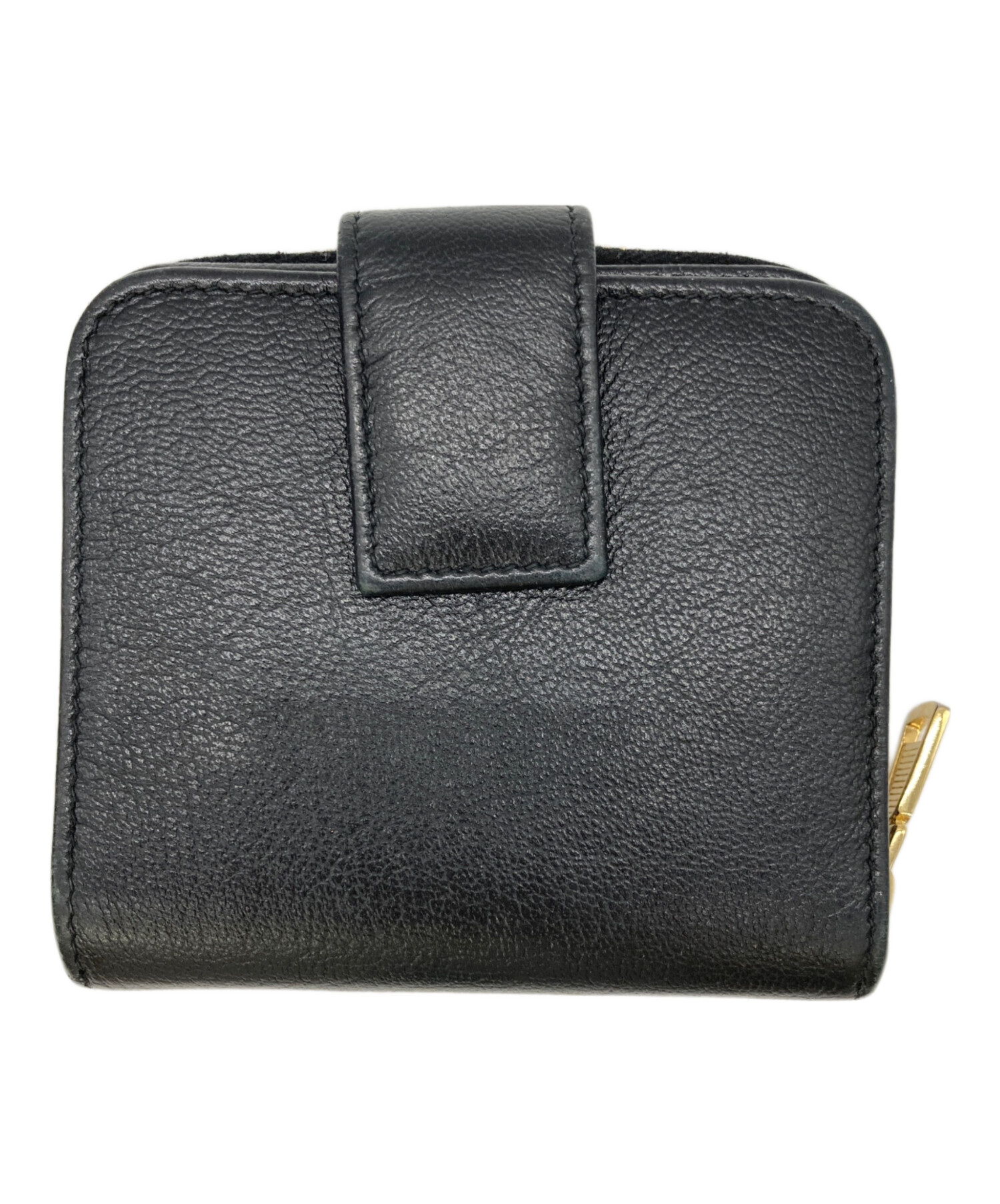 中古品 YSL 二つ折り財布 黒 中古・古着通販】Yves Saint Laurent (イヴサンローラン) 財布