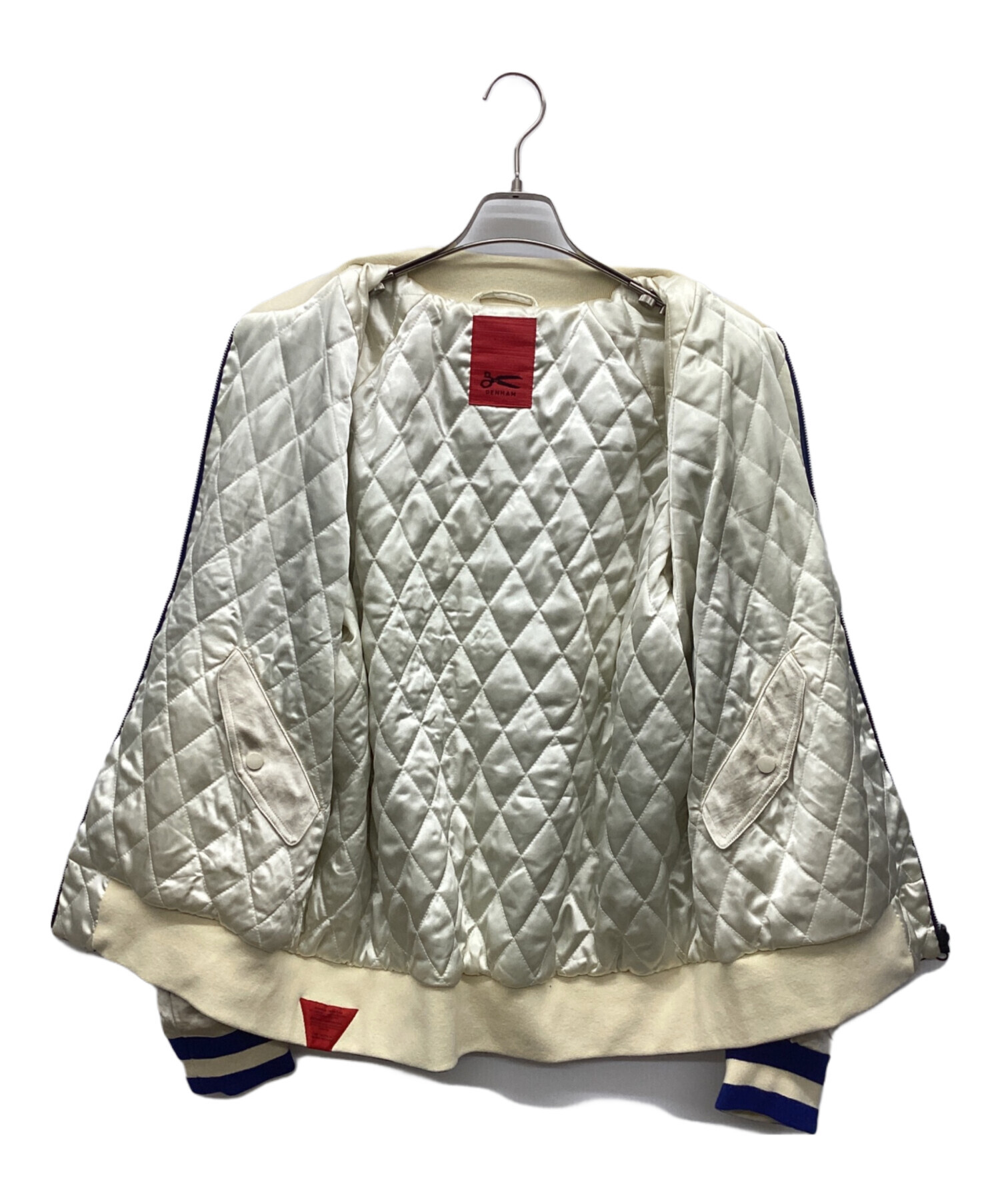 中古・古着通販】Denham (デンハム) スカジャン ネイビー×ホワイト