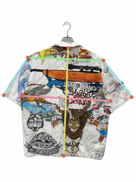 DENHAM デンハム カジュアルシャツ XL 白 【古着】【中古】【送料無料】 中古・古着通販】Denham (デンハム) オープンカラーシャツ ホワイト