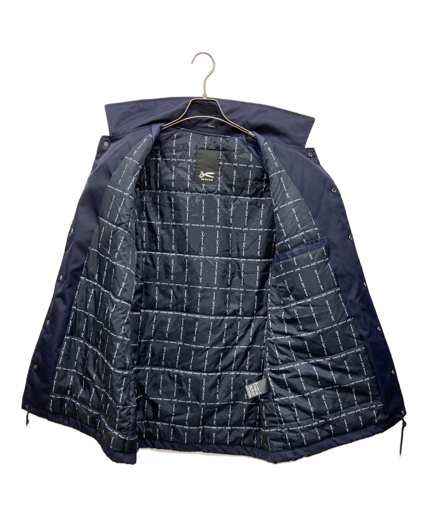 DENHAM デンハム　コーチジャケット　Mサイズ　ネイビー 中古・古着通販】Denham (デンハム) ナイロンコーチジャケット