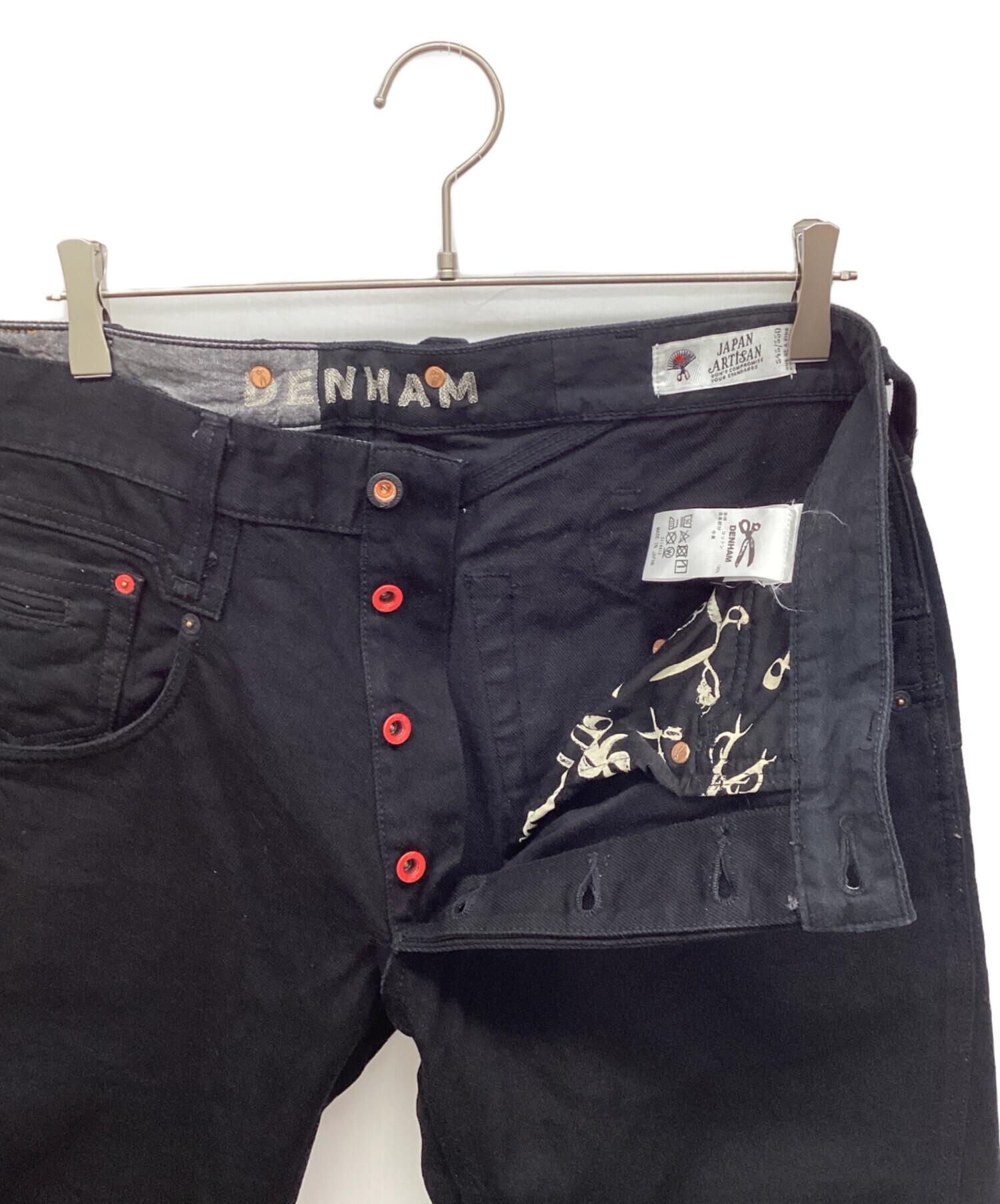 メンズ 新品・デンハムジーンズ・ブラックサイズW36.L34