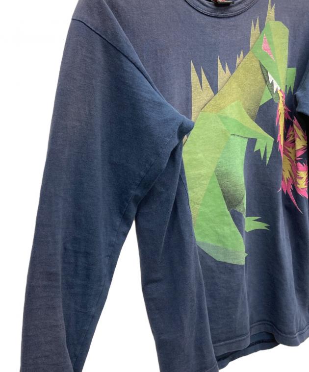 中古・古着通販】stussy (ステューシー) 恐竜プリントロングスリーブ 