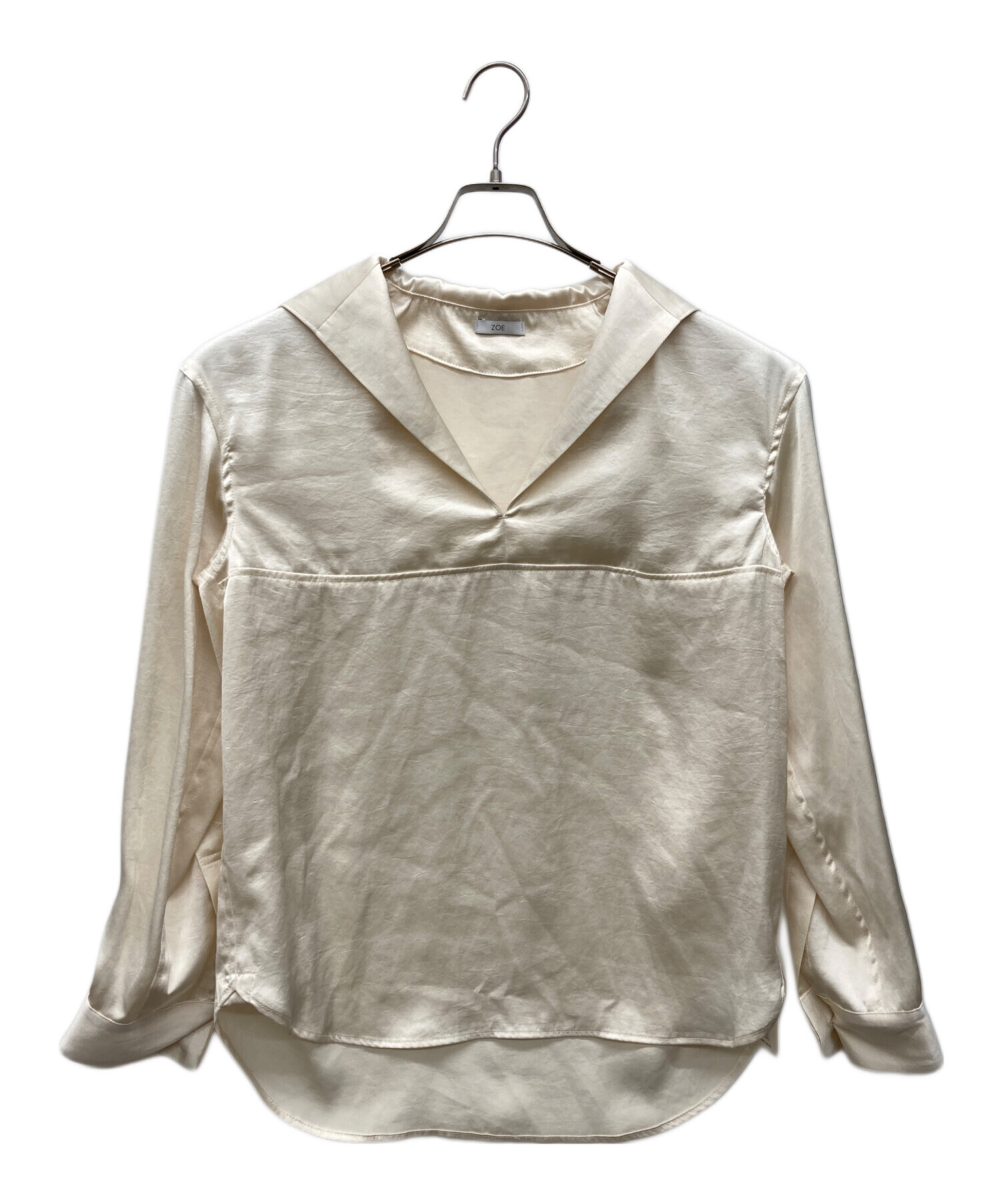 中古・古着通販】zoe (ゾーイ) sailor collar shirt アイボリー サイズ