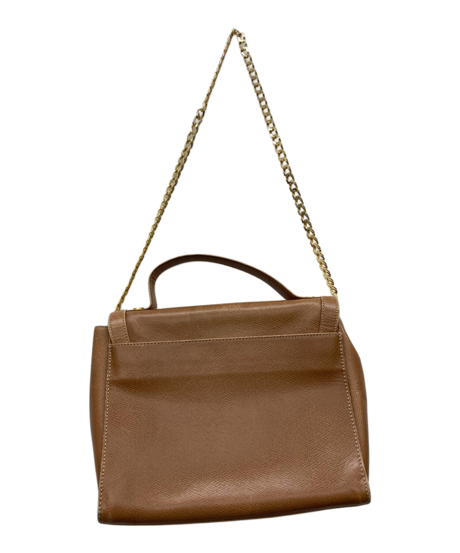 中古・古着通販】LOEWE (ロエベ) チェーンショルダーバッグ ブラウン