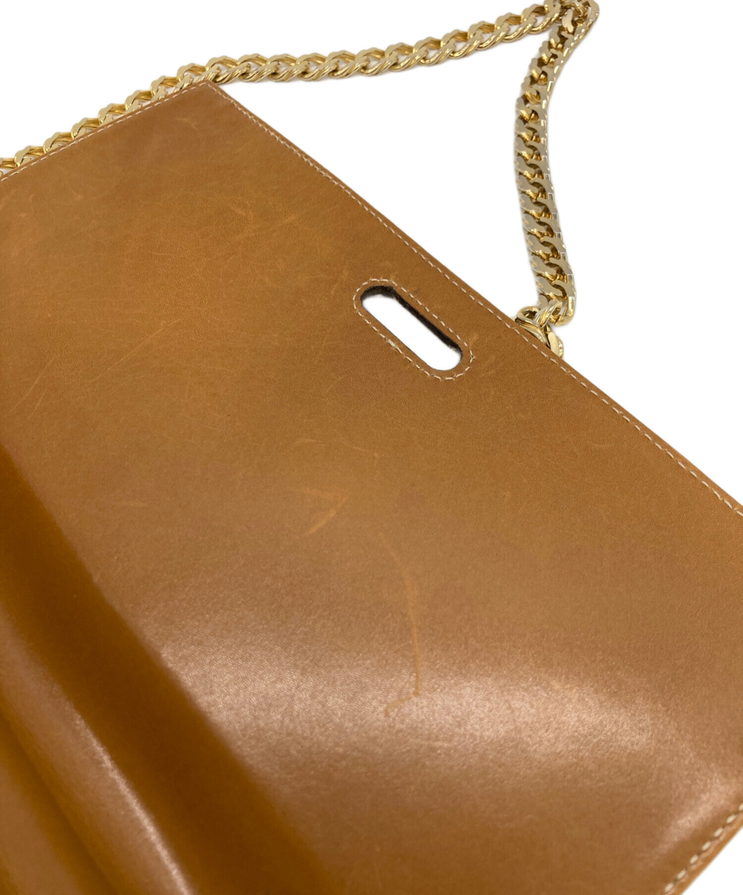 ロエベ ロゴ チェーンショルダーバッグ レディース 【中古】 中古・古着通販】LOEWE (ロエベ) チェーンショルダーバッグ ブラウン