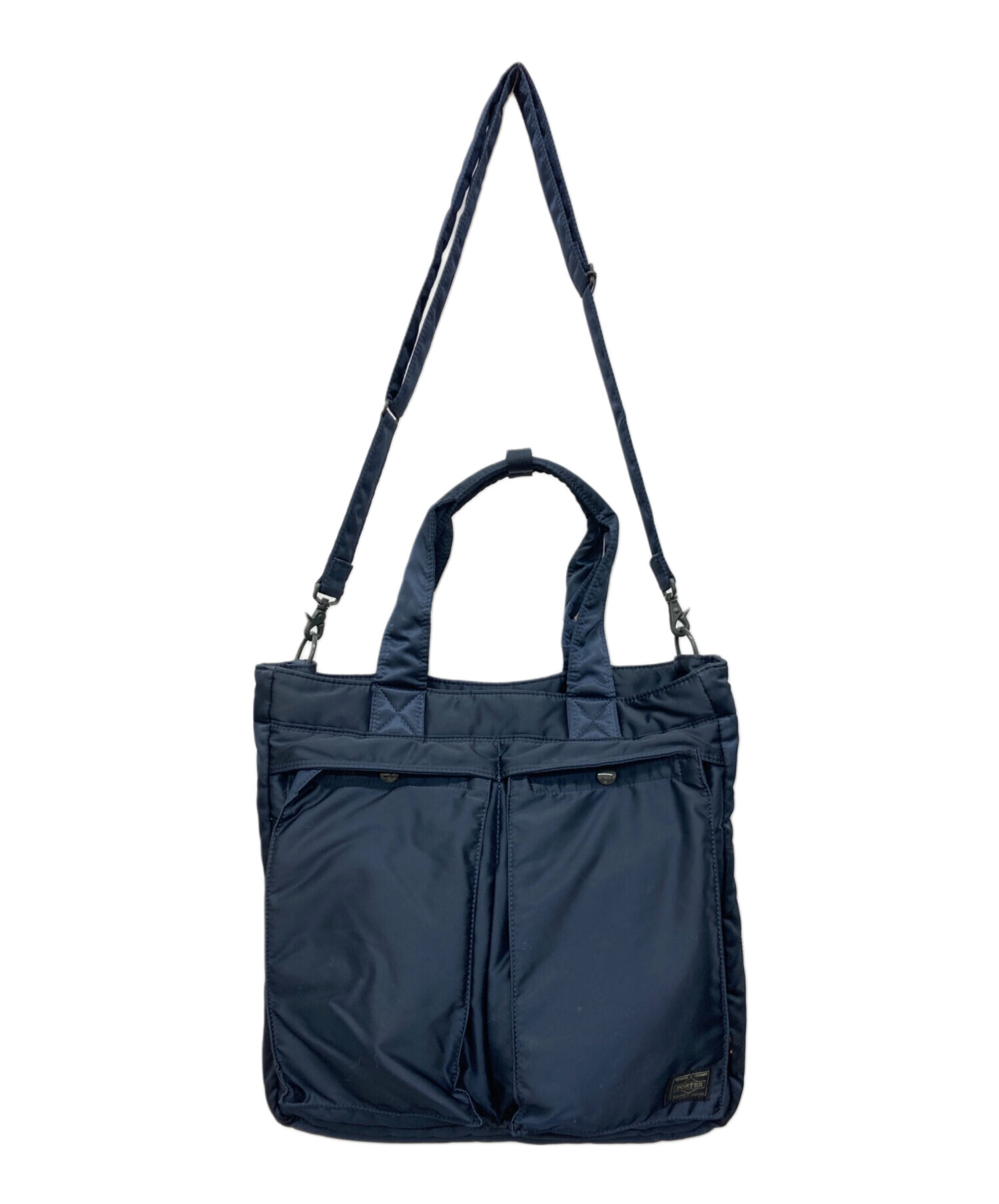中古・古着通販】PORTER (ポーター) TANKER 2WAY TOTE BAG ネイビー 