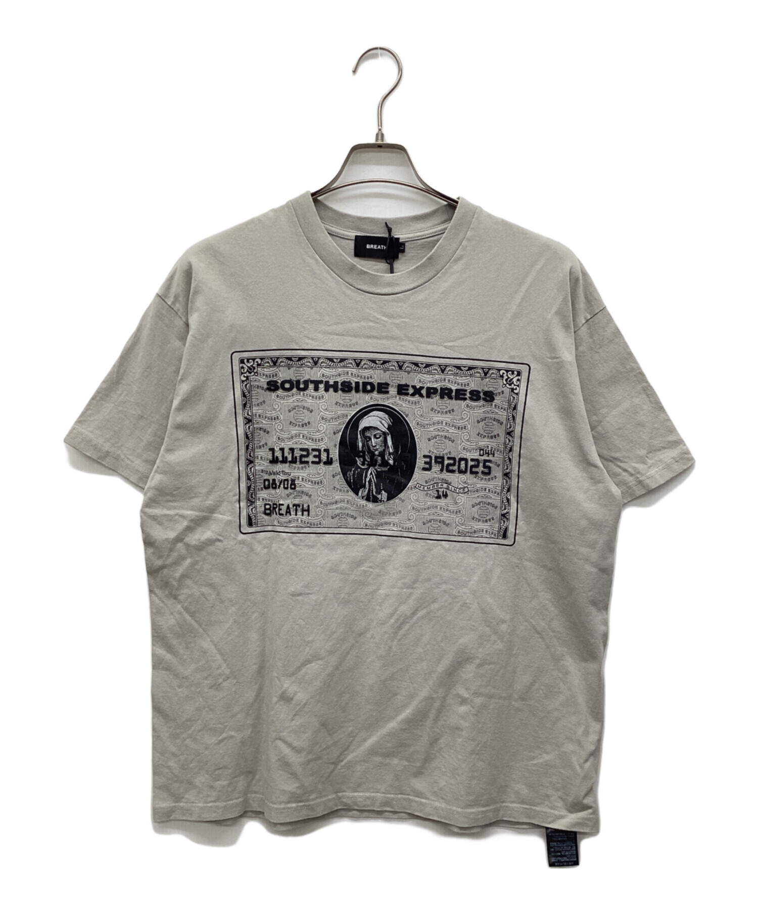 中古・古着通販】BREATH (ブレス) BLACK CARD TEE グレー サイズ:L 