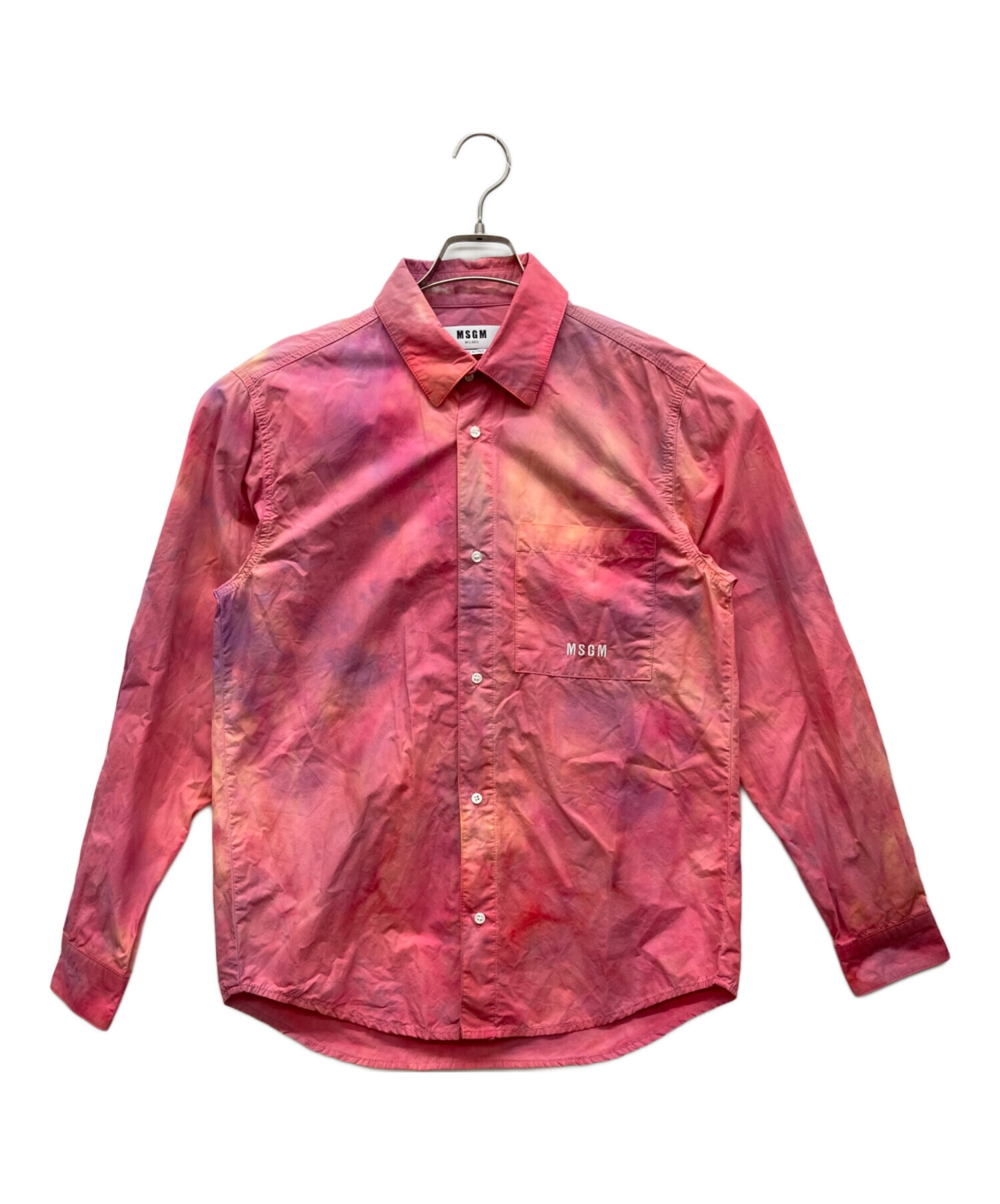 中古・古着通販】MSGM (エムエスジーエム) 長袖シャツ ピンク サイズ 