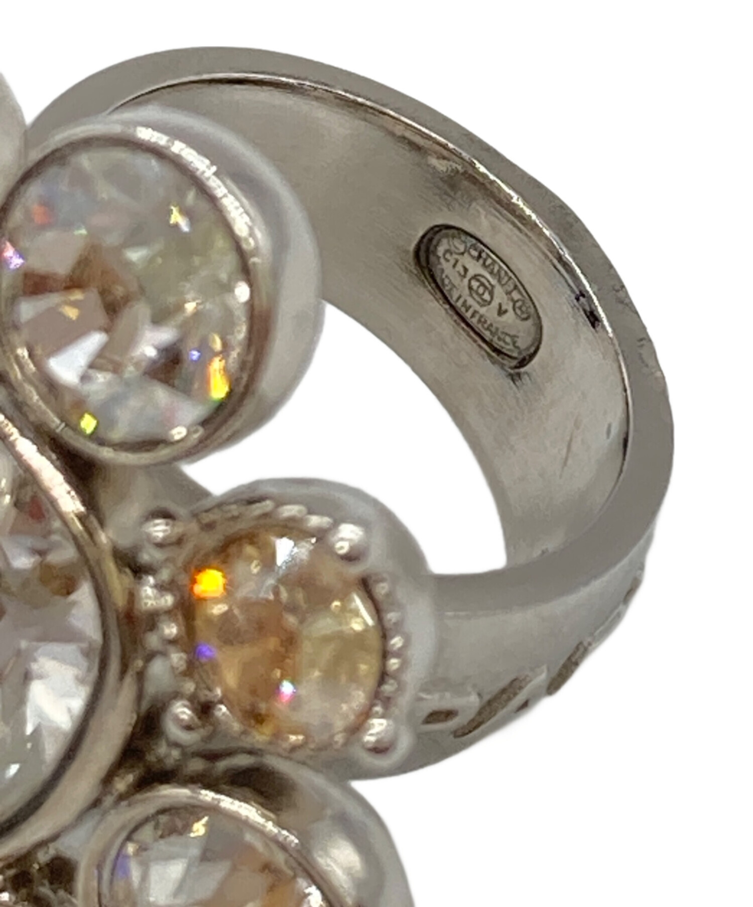 中古・古着通販】CHANEL (シャネル) ラインストーンフラワーリング