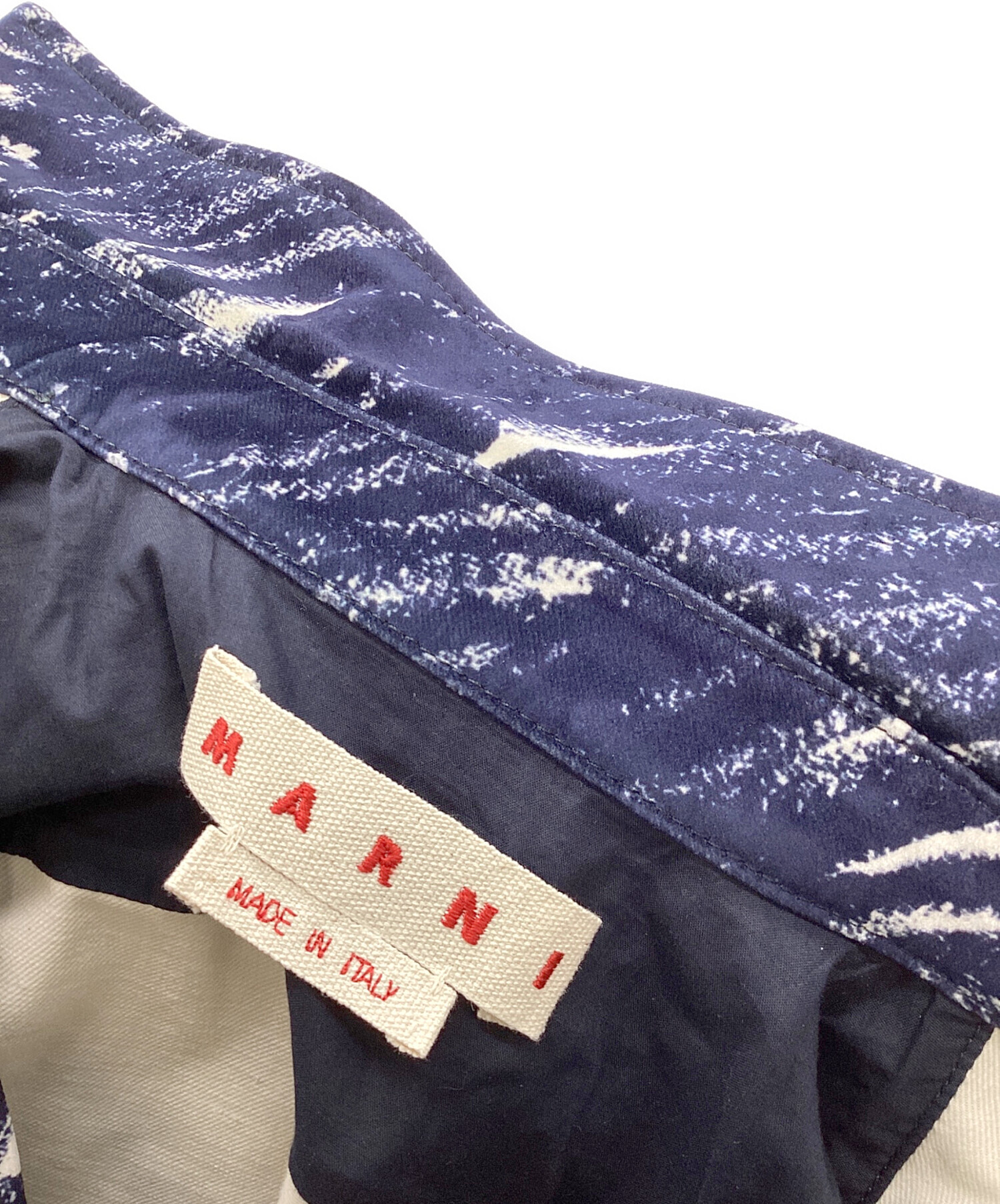 中古・古着通販】MARNI (マルニ) MARBLE PRINTED VELVET SHIRTS 