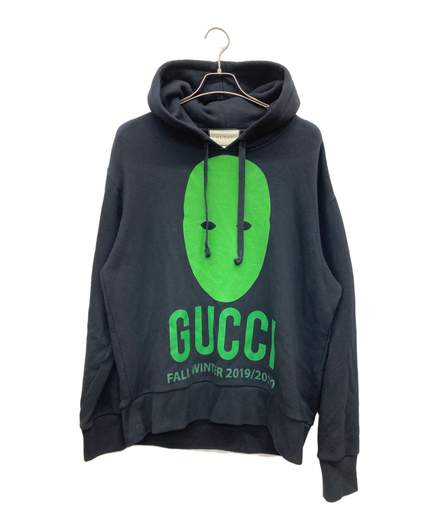 GUCCI  パーカー Gucci Cotton Logo Pullover Hooded Sweatshirt 'Black' 475374-XJAPA-1082