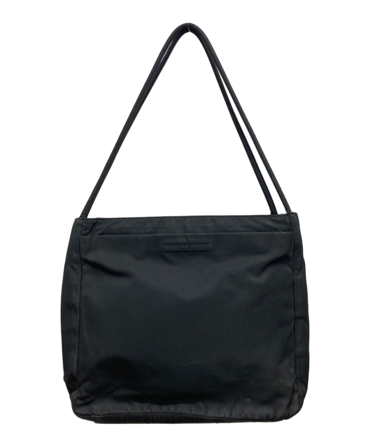 中古・古着通販】PRADA (プラダ) ナイロンロゴプレートトート