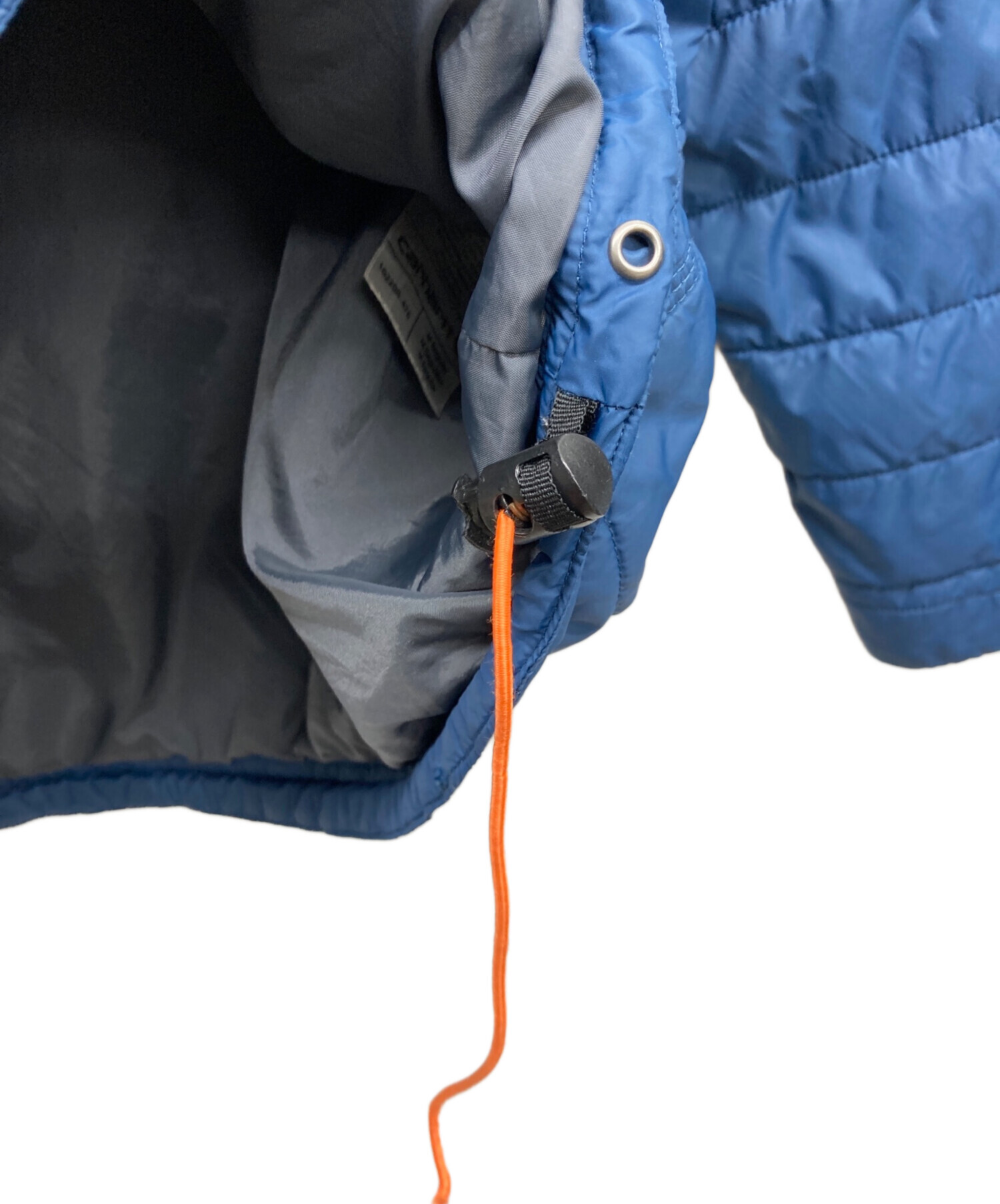 Carhartt ネイビー キルティングジャケット 中古・古着通販】CarHartt (カーハート) キルティングジャケット