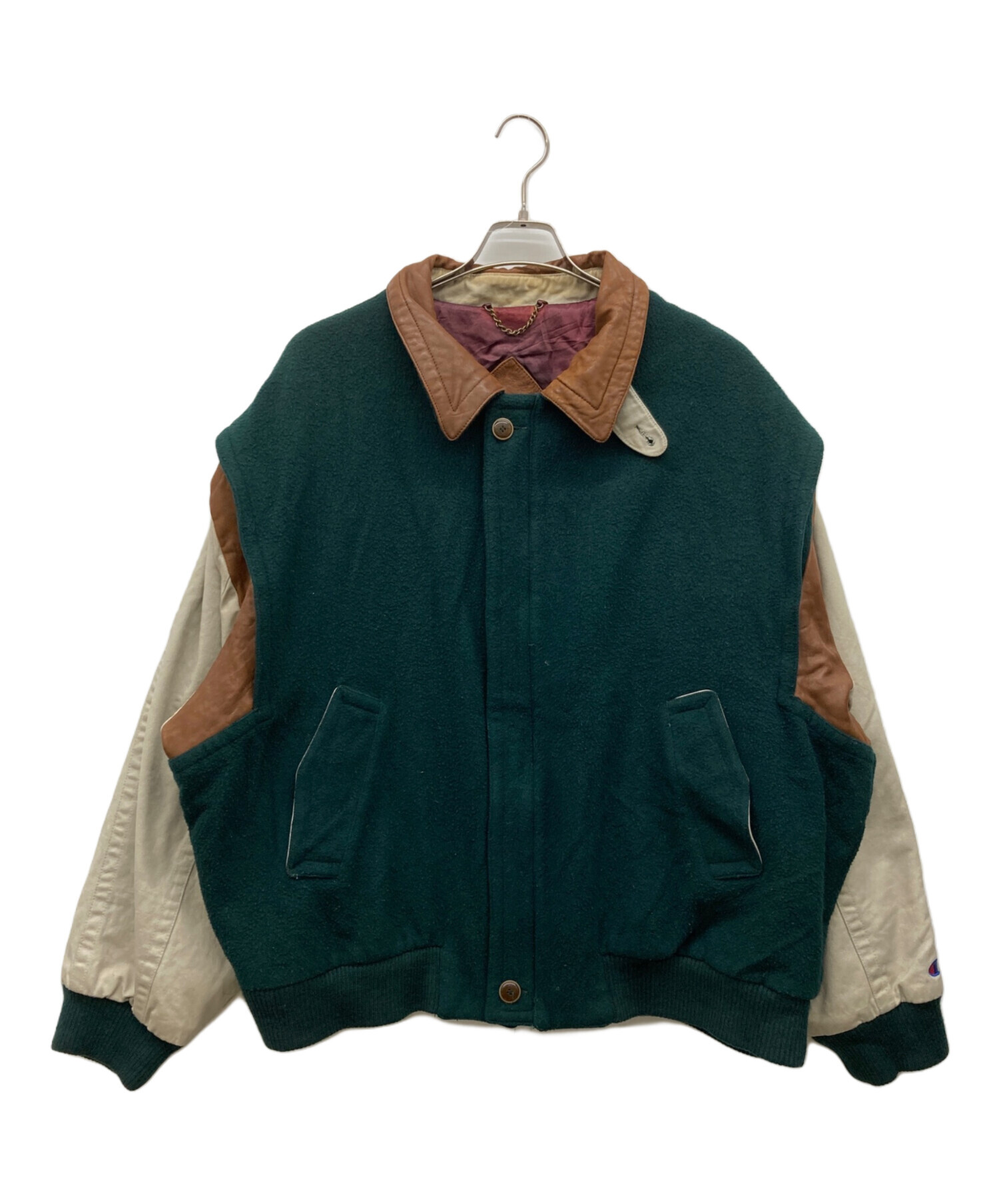 中古・古着通販】Champion (チャンピオン) エルボーパッチスタジャン 