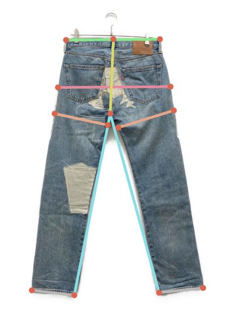 リーバイスプレミアム パッチワーク デニムパンツ W30 ×L32 ライトブルー 中古・古着通販】LEVI'S (リーバイス) パッチワーク デニム