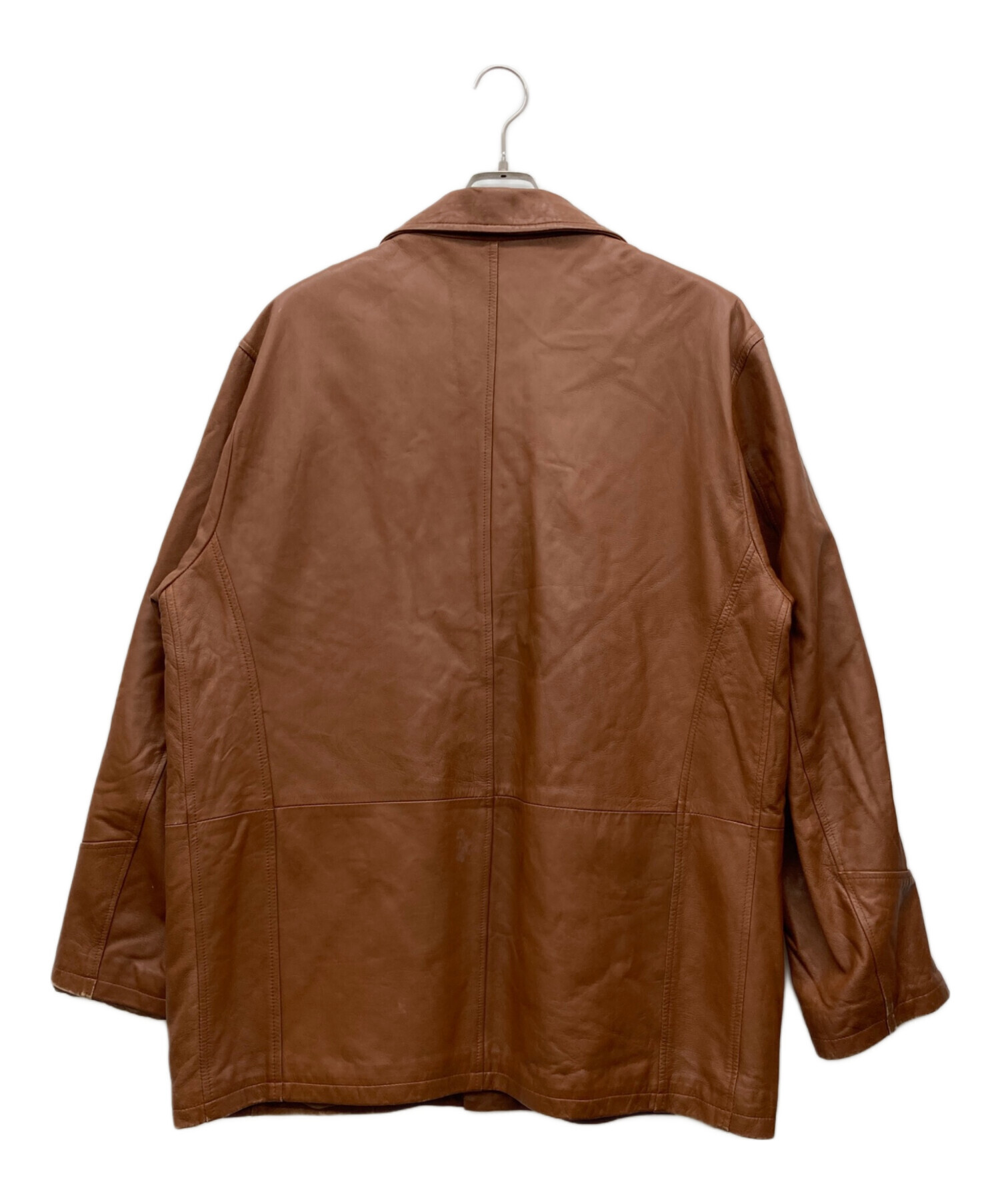 アンティーク、レトロ、古備前 中古・古着通販】ESSEBI (エッセビ) レザーコート ブラウン サイズ