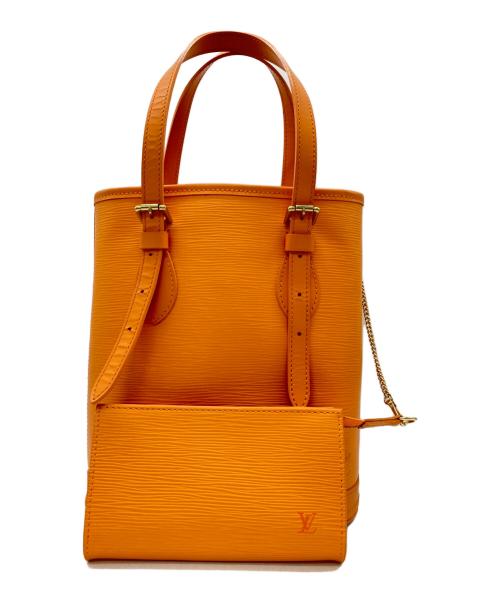 中古・古着通販】LOUIS VUITTON (ルイ ヴィトン) バケットPM オレンジ