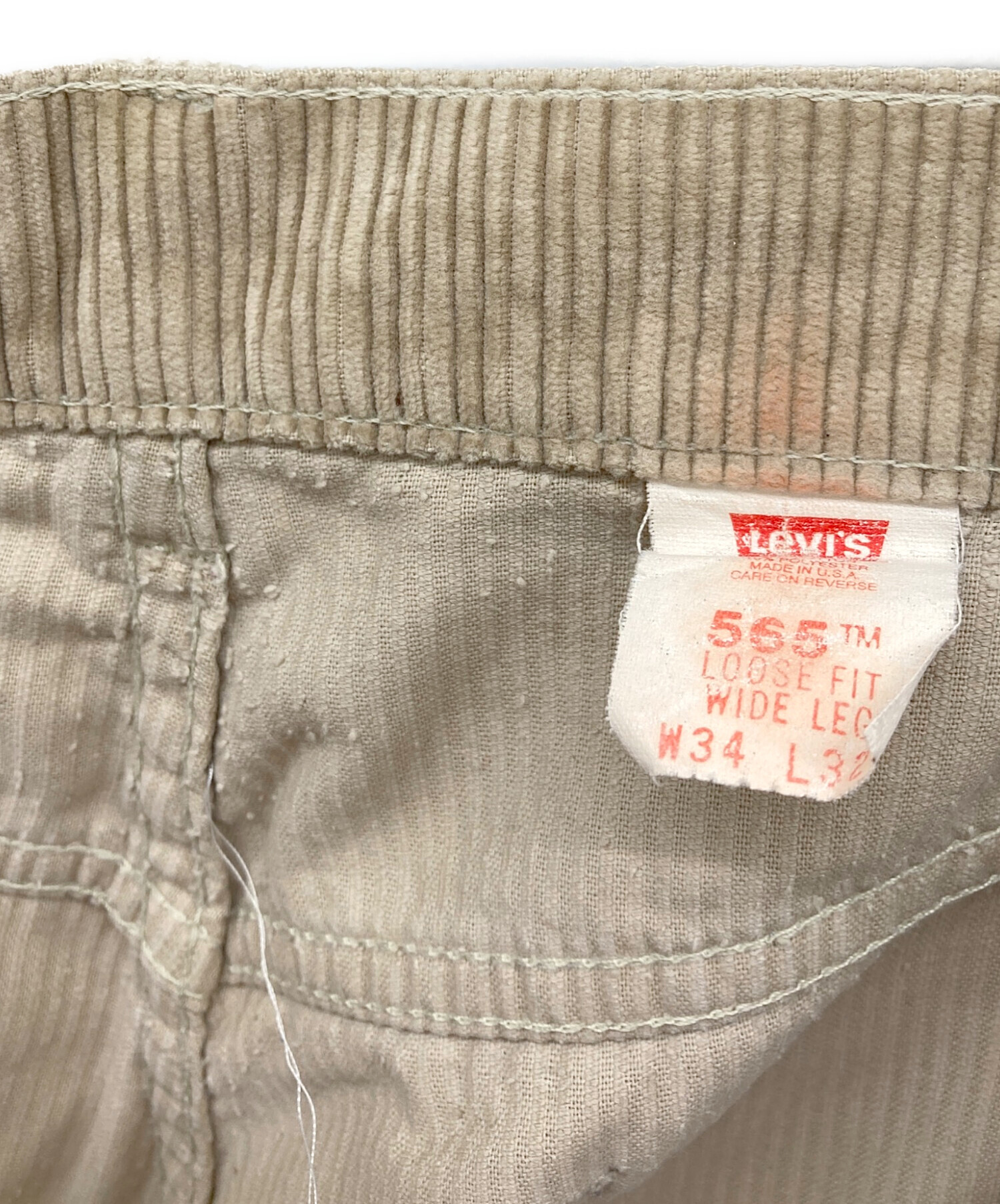 中古・古着通販】LEVI'S (リーバイス) コーデュロイパンツ ベージュ
