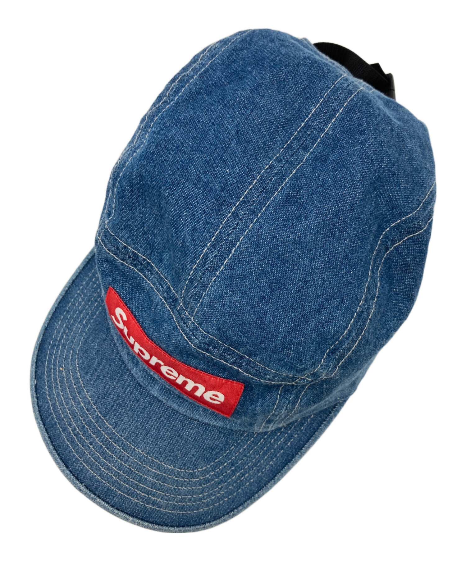 Supreme 'Denim Logo Camp Cap'デニム キャンプキャップ ラメ ロゴ 総