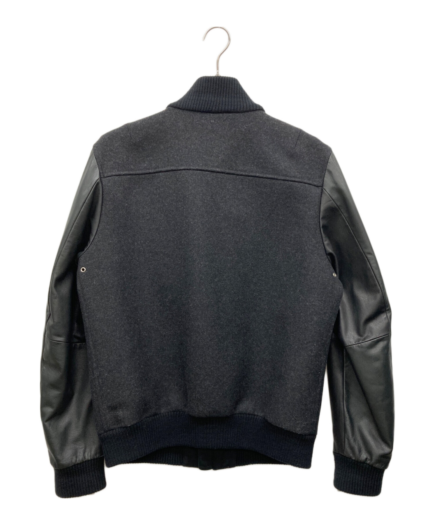 DIESEL / 異素材切替/レザージャケット・ブルゾン/M/レザー/BLK 中古・古着通販】DIESEL (ディーゼル) 切替レザージャケット ブラック