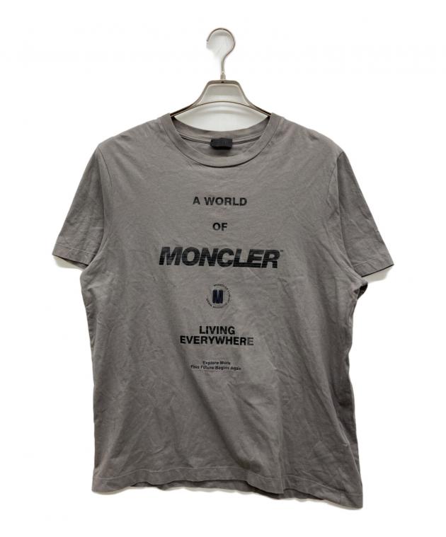 MONCLER モンクレール Tシャツ グレー 中古・古着通販】MONCLER (モンクレール) SS TSHIRT グレー サイズ:L
