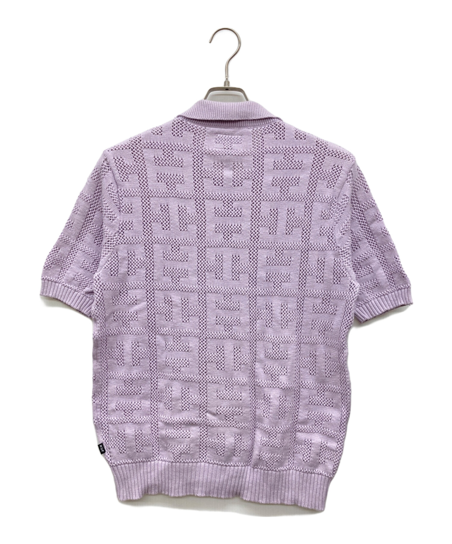 中古・古着通販】HUF (ハフ) MONOGRAM JACQUARD ZIP SWEATER パープル