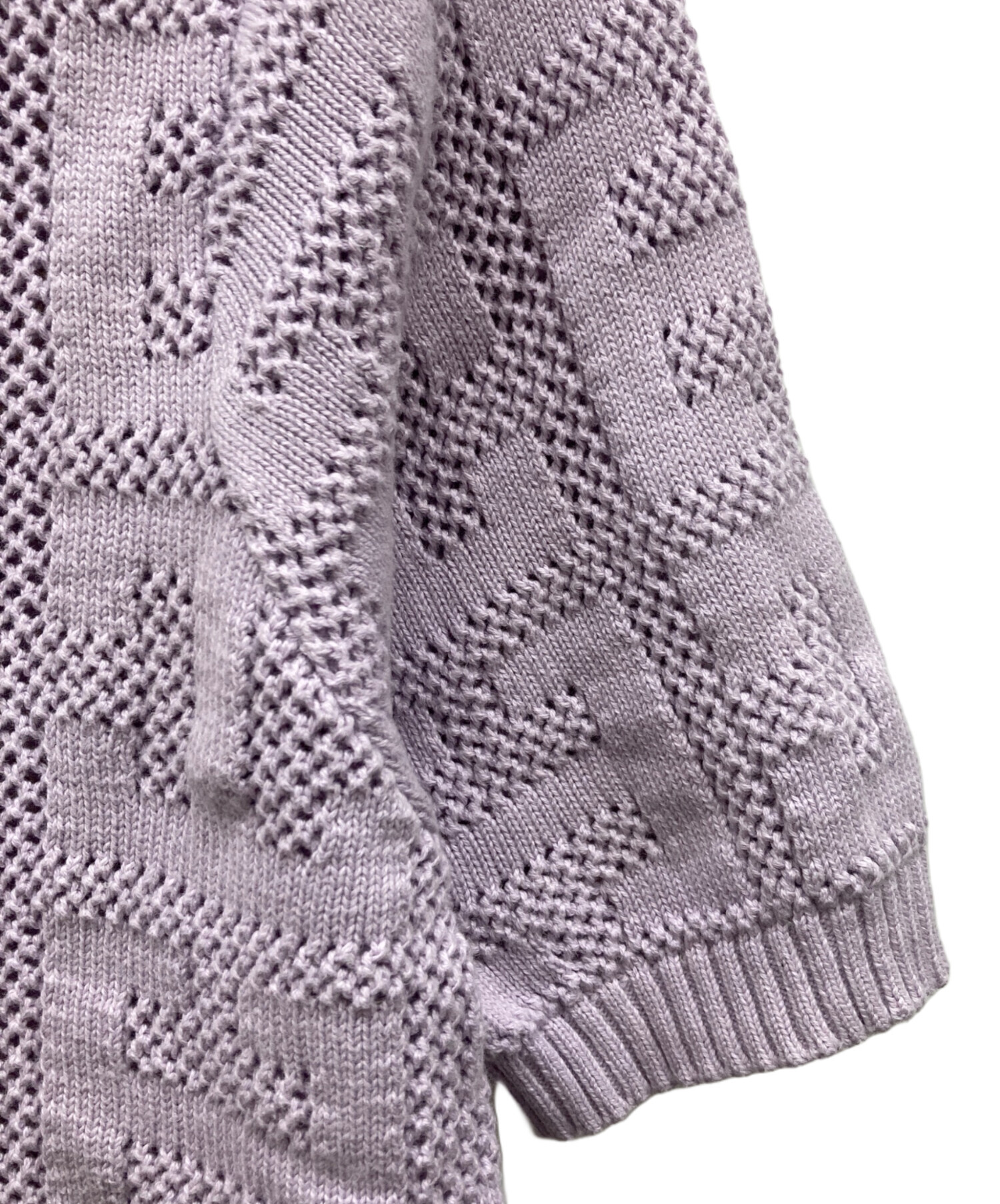 中古・古着通販】HUF (ハフ) MONOGRAM JACQUARD ZIP SWEATER パープル