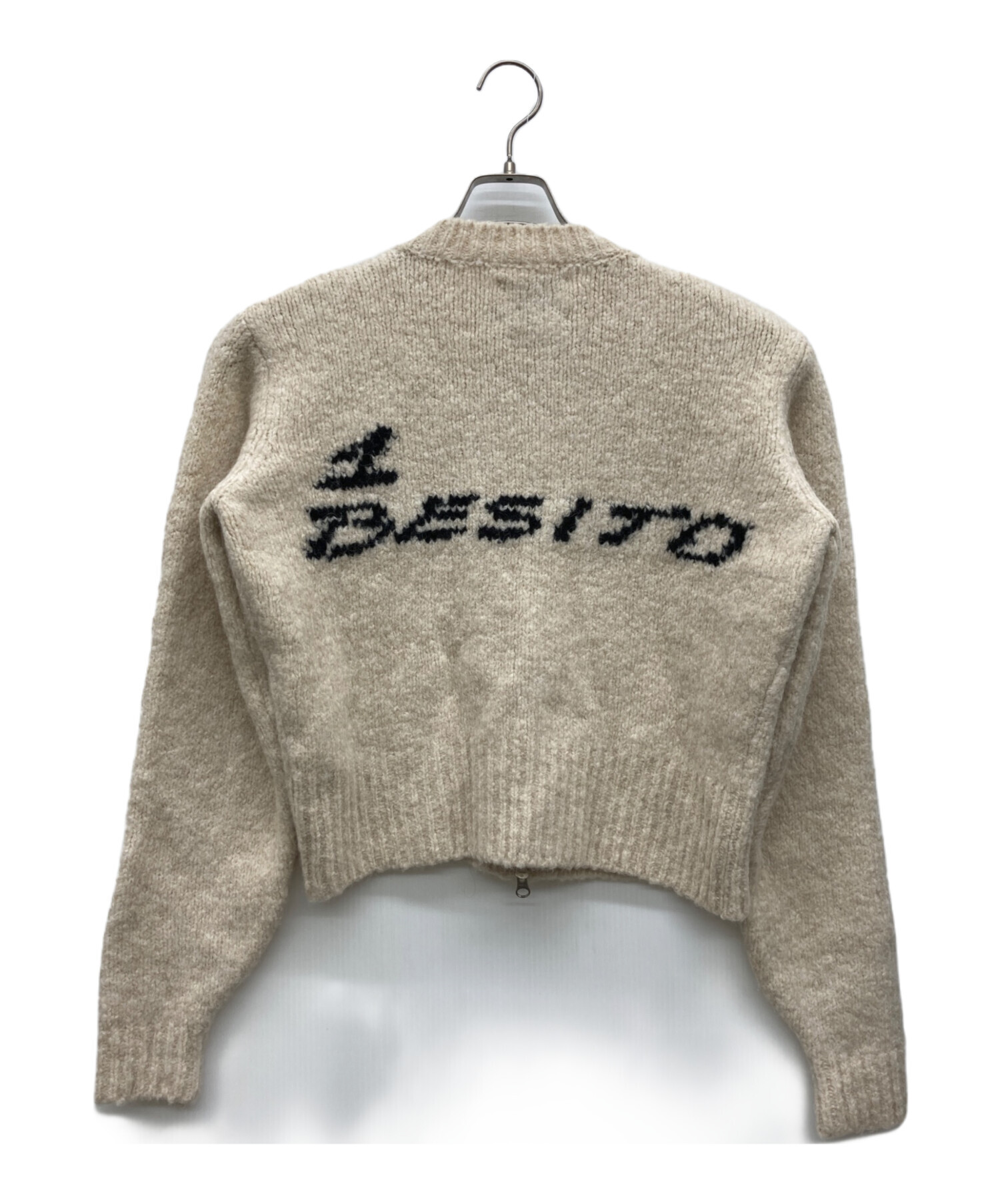 中古・古着通販】paloma-wool (パロマウール) ジップニット アイボリー