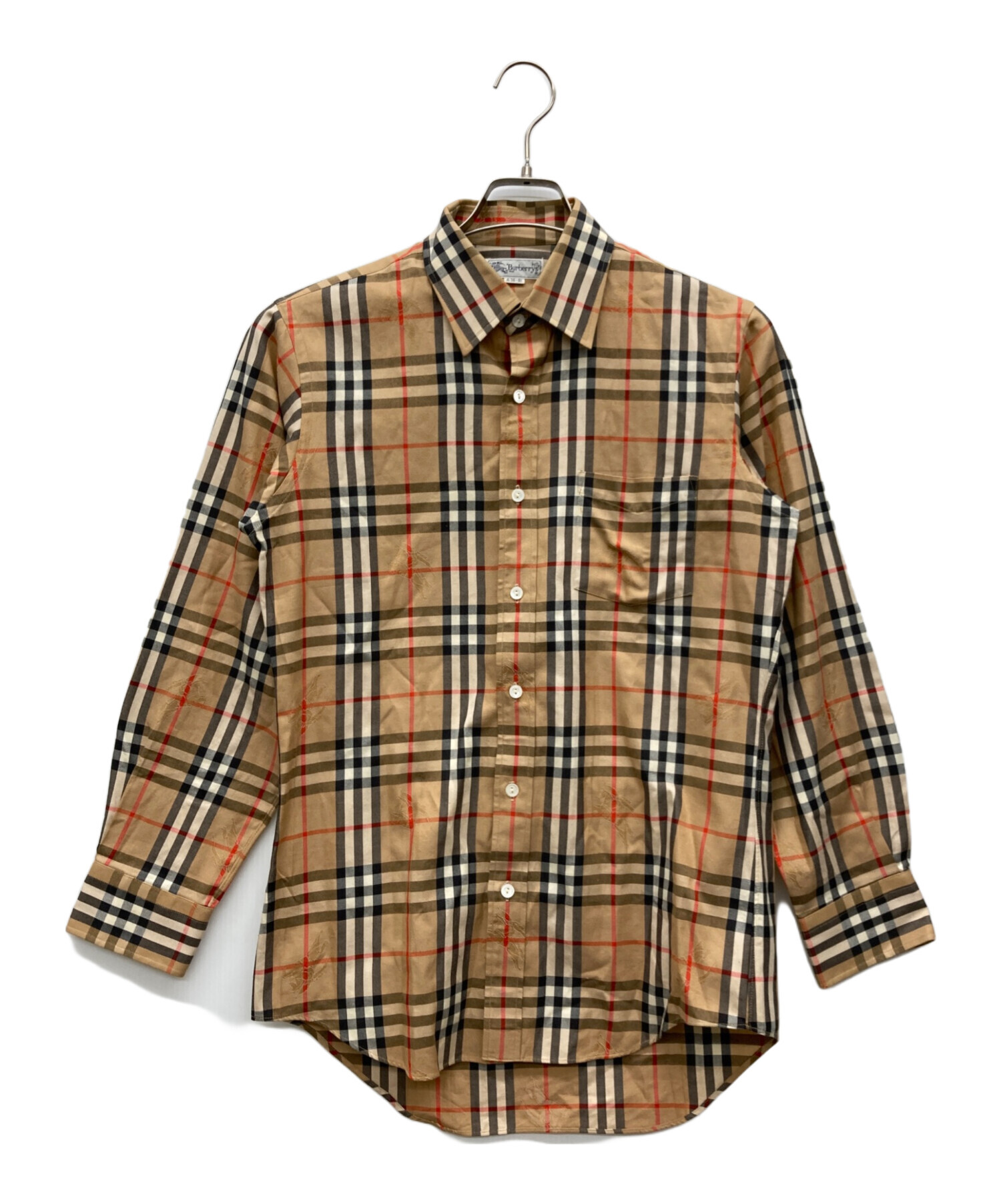 美品　バーバリーズ　シャツ　シャドーホース　ノバチェック　ベージュ　L相当 中古・古着通販】Burberry's (バーバリーズ) シャドーホースノヴァ