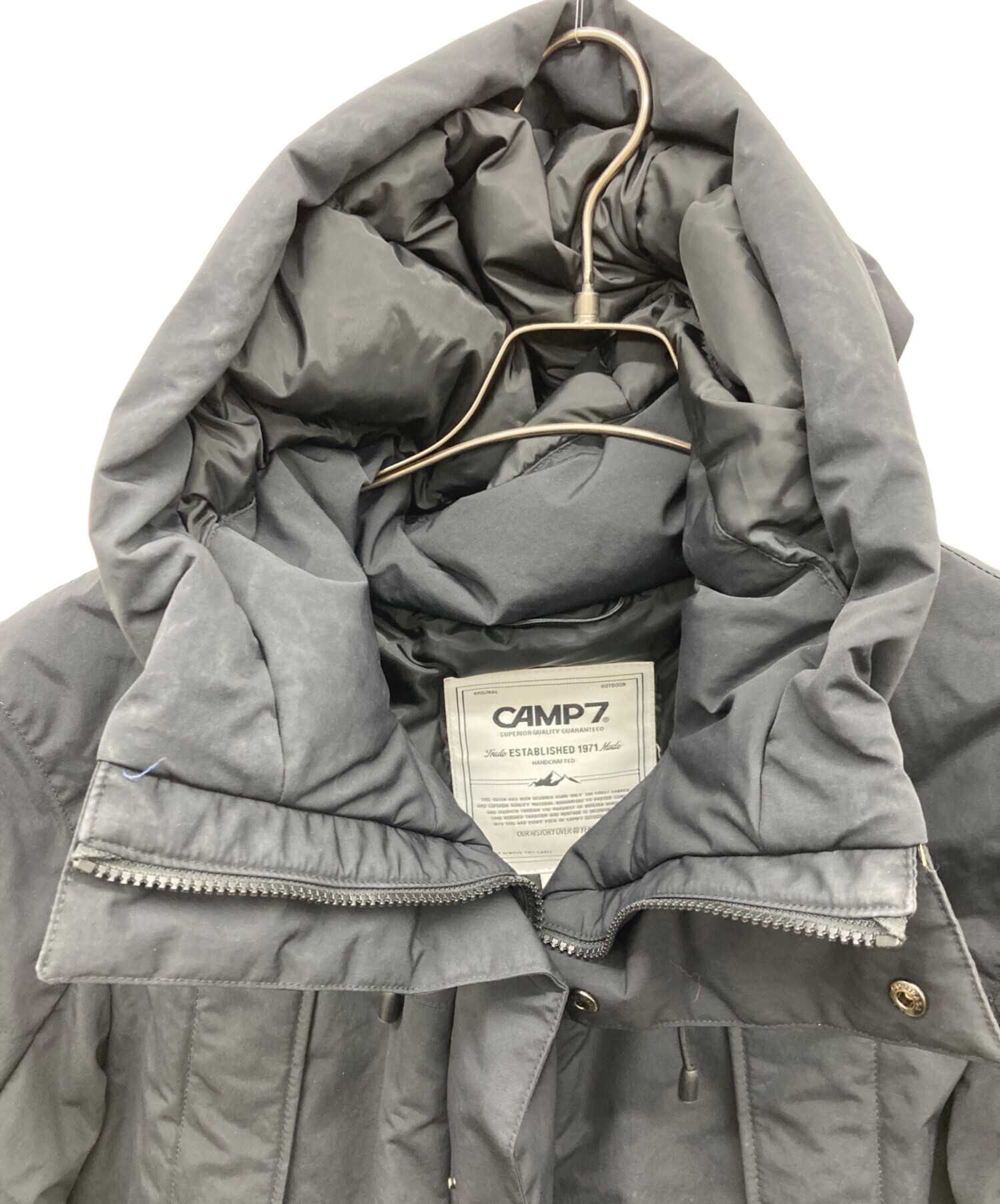 中古・古着通販】CAMP 7 (キャンプ7) 切替フードダウンジャケット 