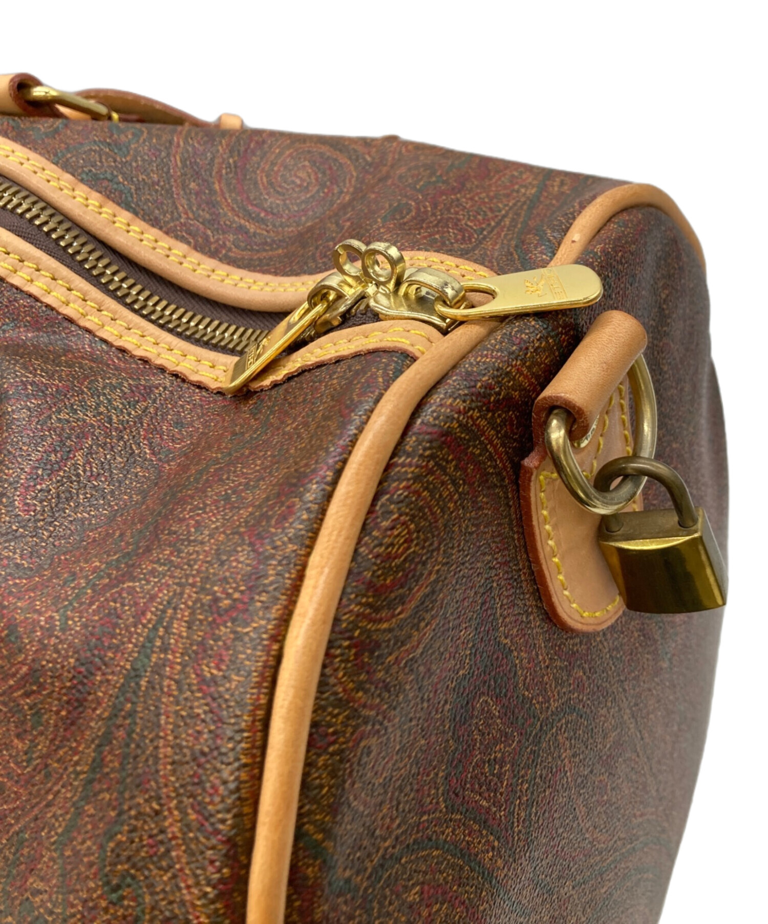 中古・古着通販】ETRO (エトロ) ボストンバッグ ブラウン