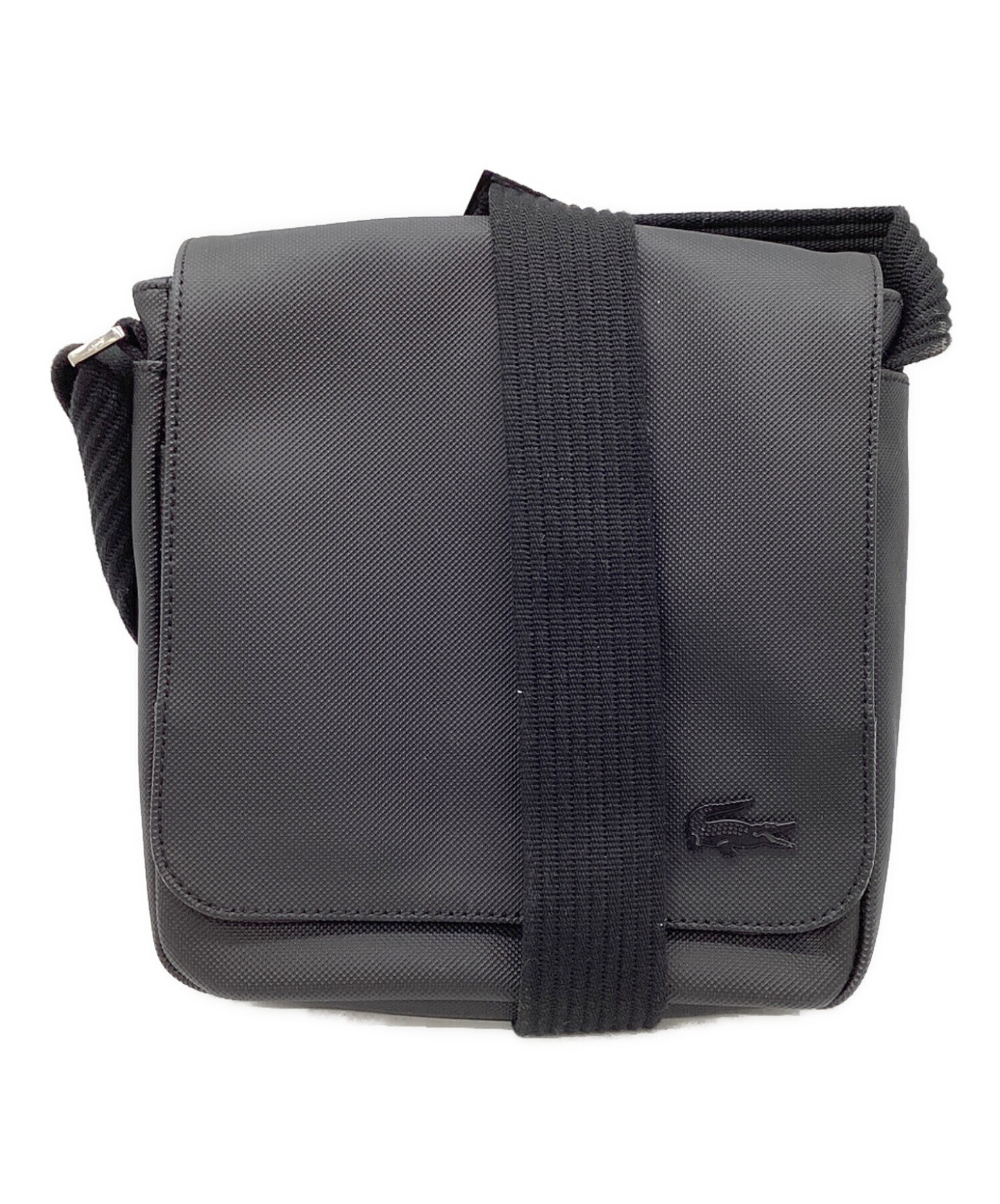 中古・古着通販】LACOSTE (ラコステ) スリムフラップサッチェルバッグ 