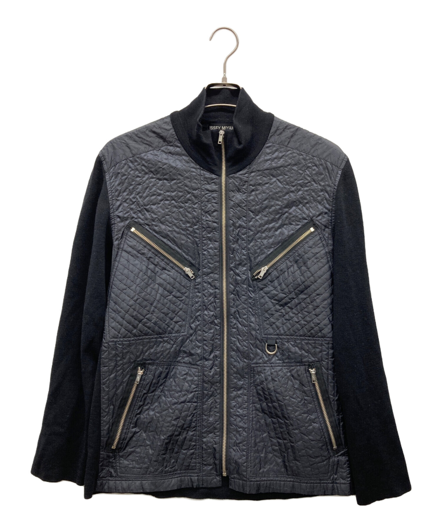 中古・古着通販】ISSEY MIYAKE (イッセイミヤケ) ナイロン切替ジップ