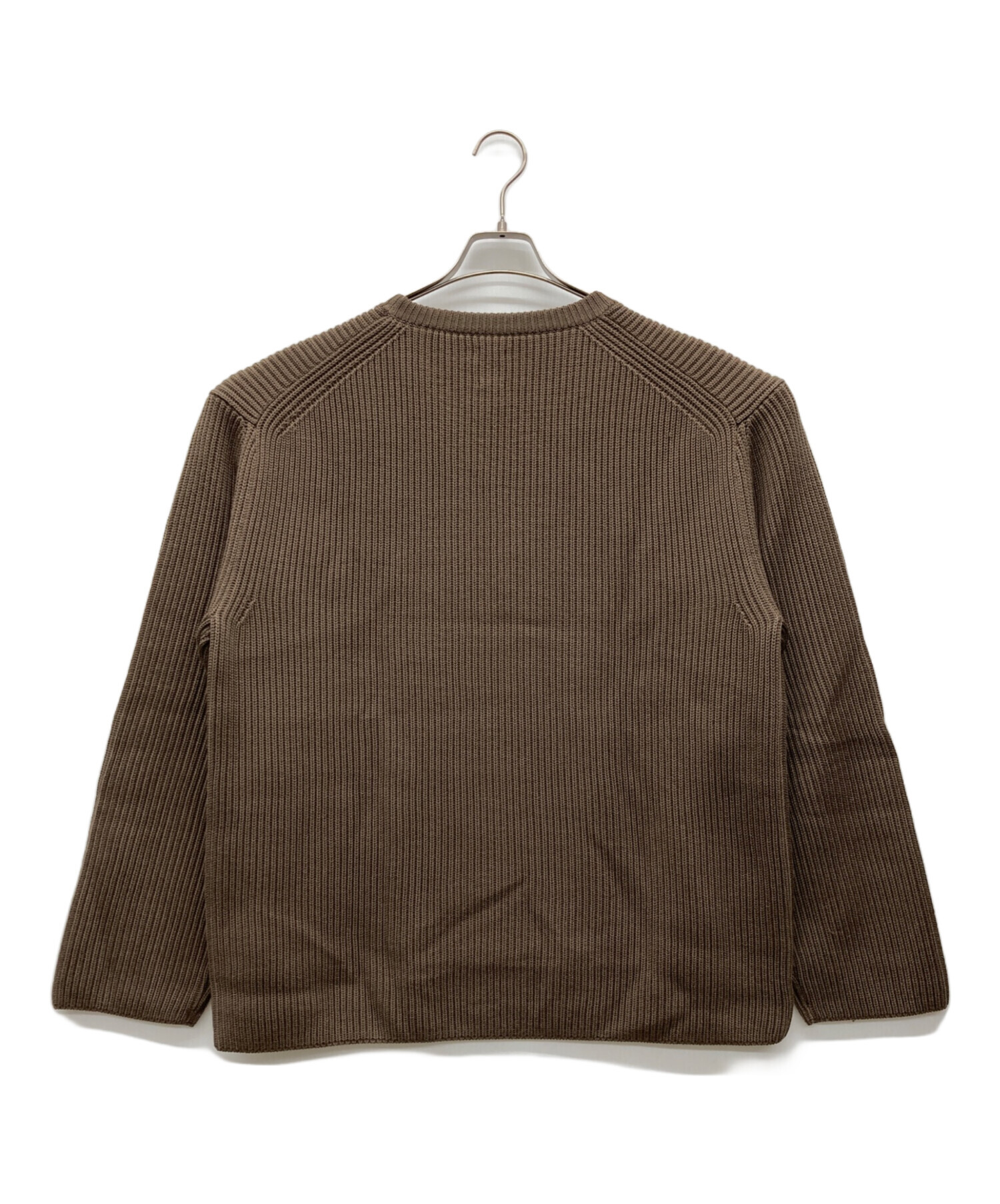 中古・古着通販】BATONER (バトナ―) SIGNATURE CREW NECK ブラウン 
