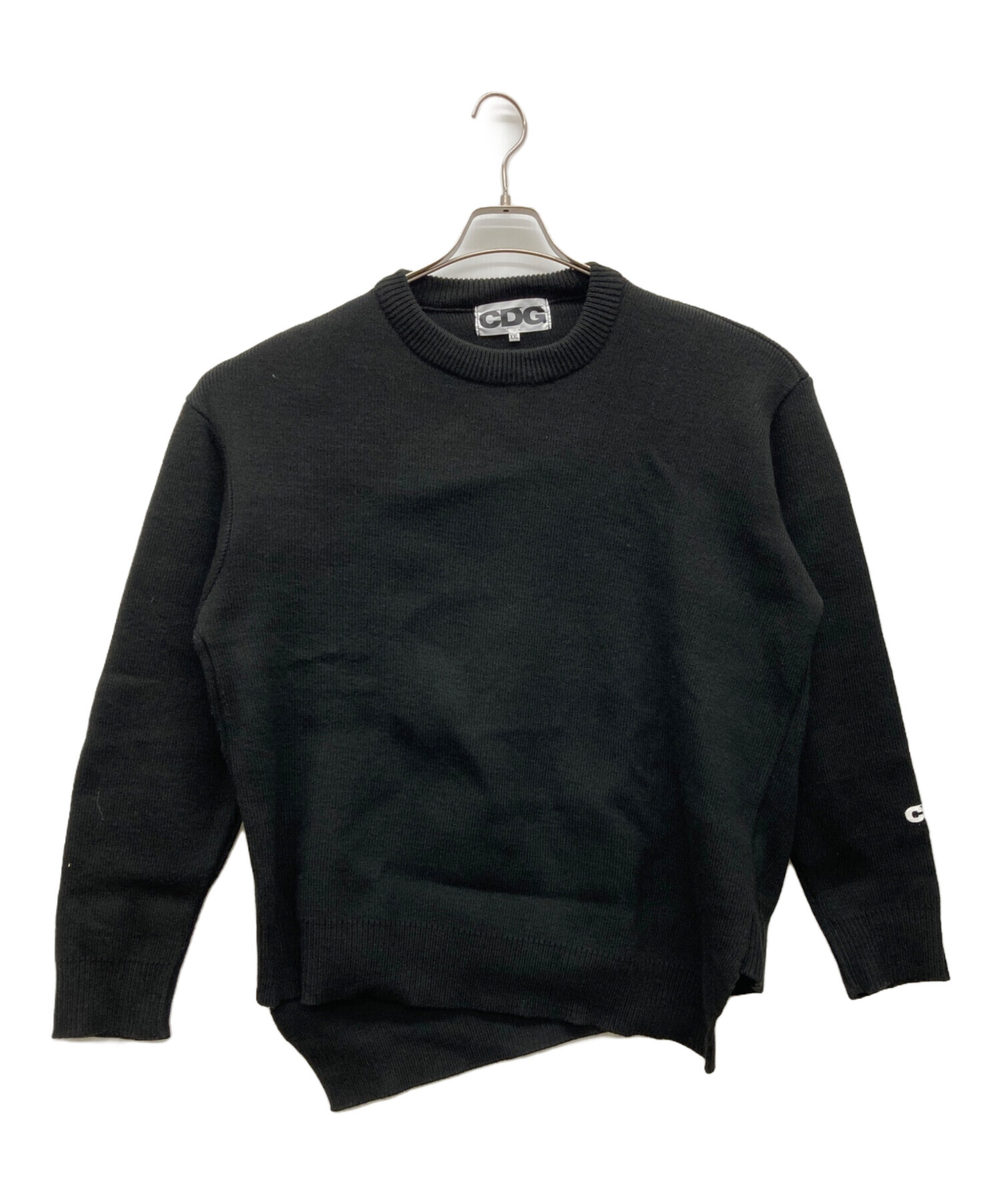 中古・古着通販】CDG (シーディージー) ニット ブラック サイズ:XXL 