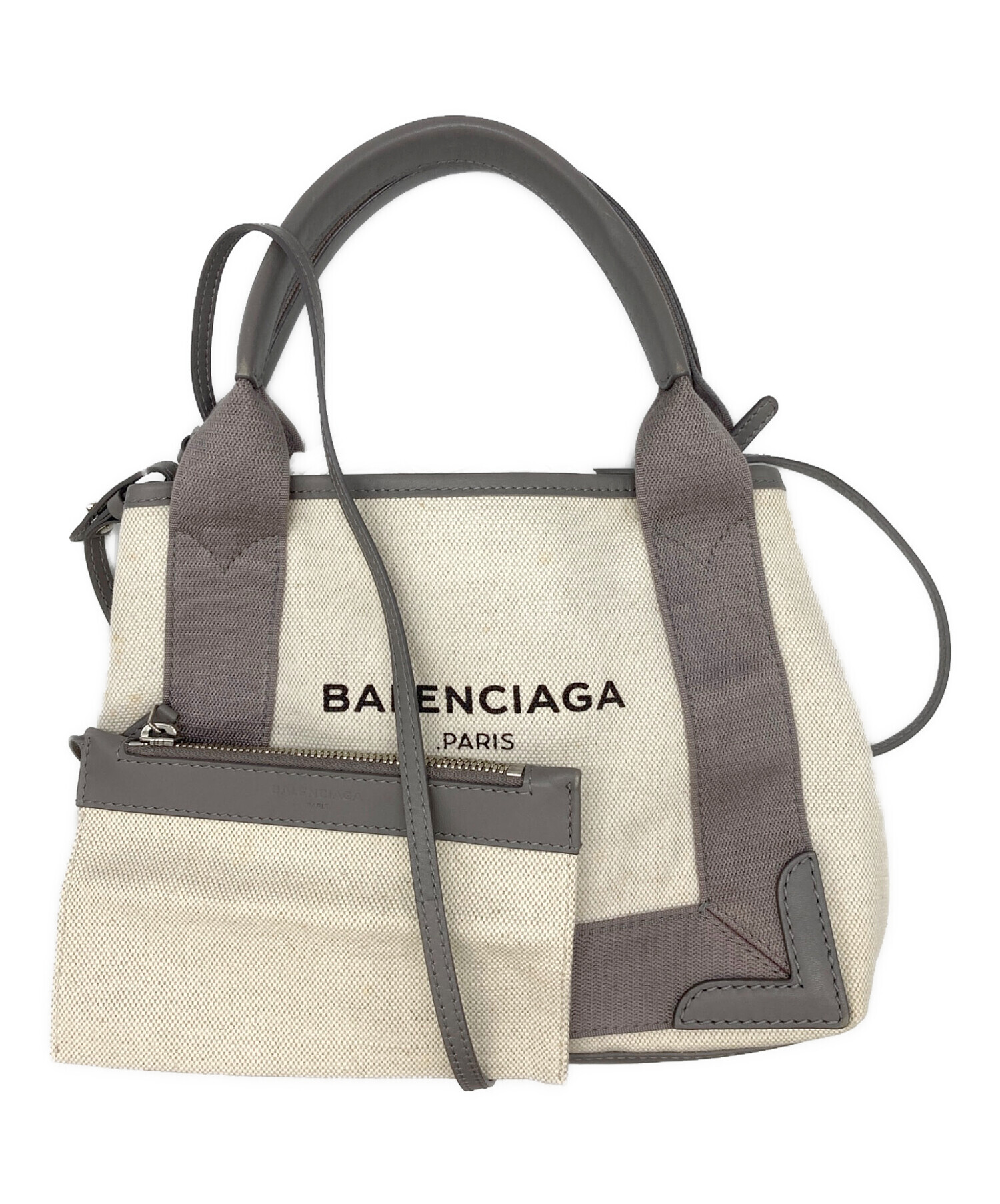 中古・古着通販】BALENCIAGA (バレンシアガ) ネイビーカバスXS 
