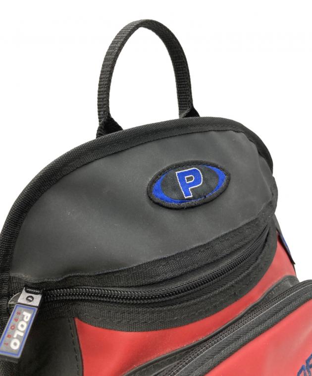 中古・古着通販】POLO SPORT (ポロスポーツ) リュック ブラック×レッド