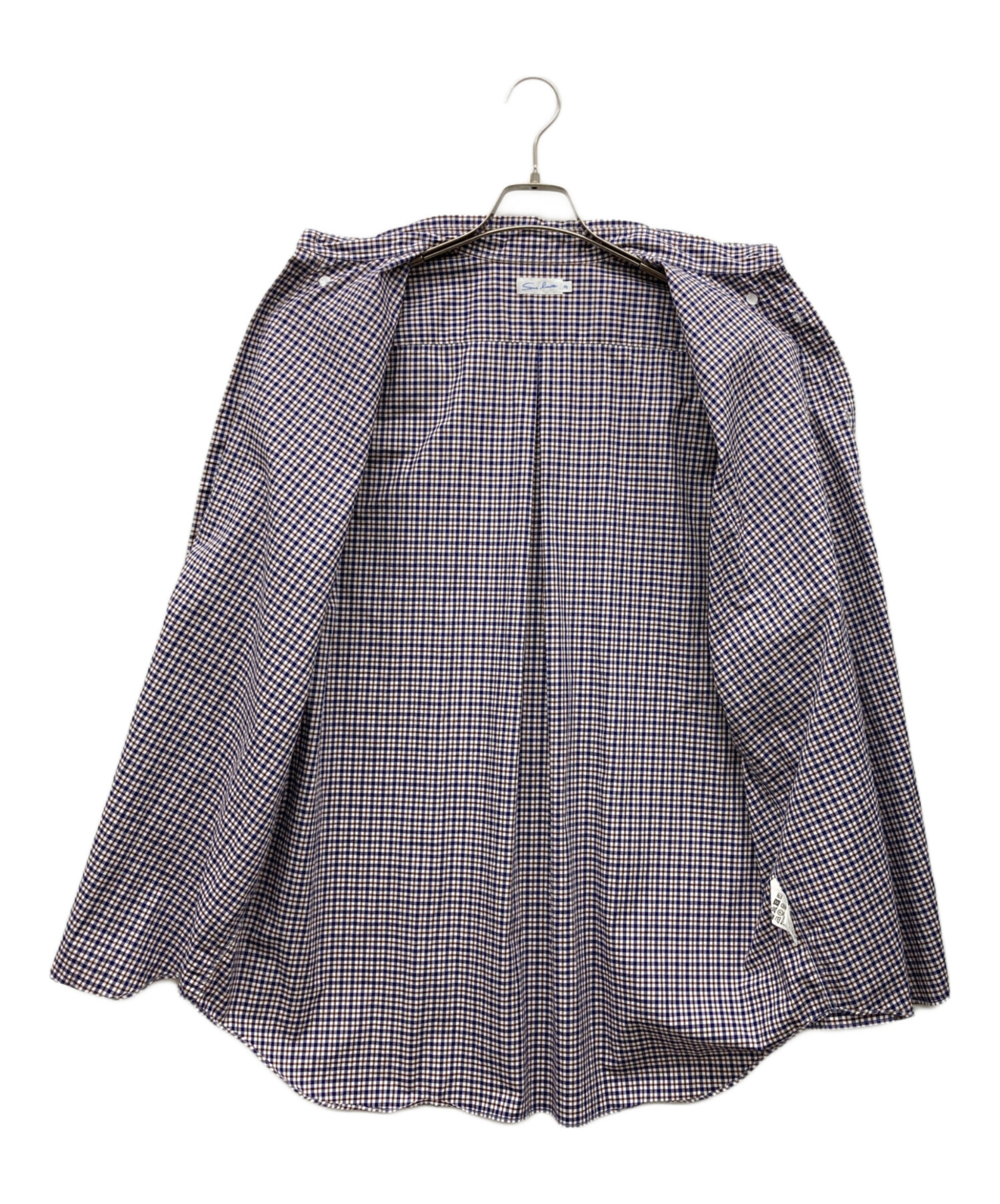 サンリミット ギンガムチェック ボタンダウンシャツ sans limite 中古・古着通販】Sans limite (サンリミット) ギンガムチェックシャツ