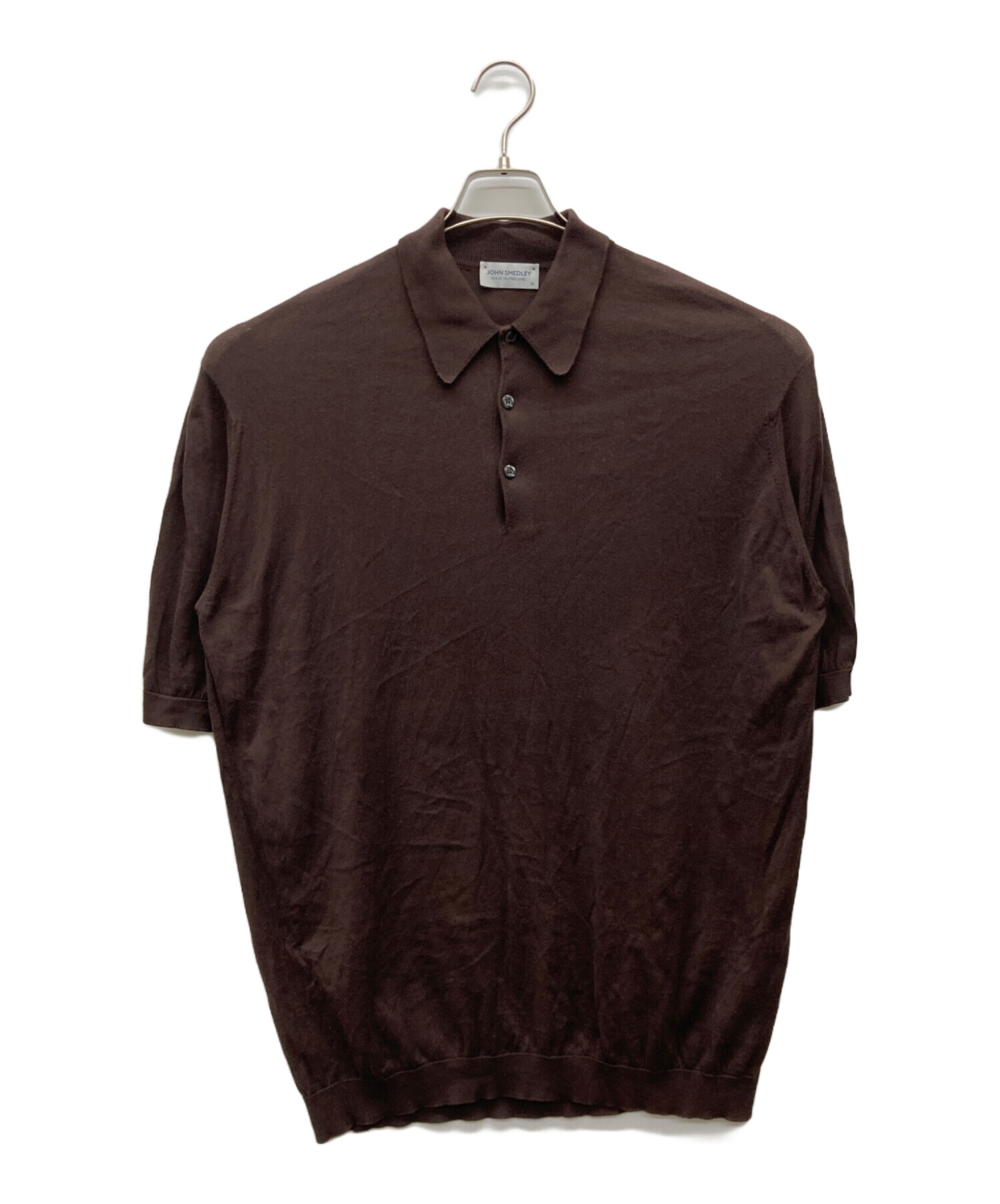 JOHN SMEDLEY ブラウン ポロシャツ 中古・古着通販】JOHN SMEDLEY (ジョンスメドレー) ポロシャツ