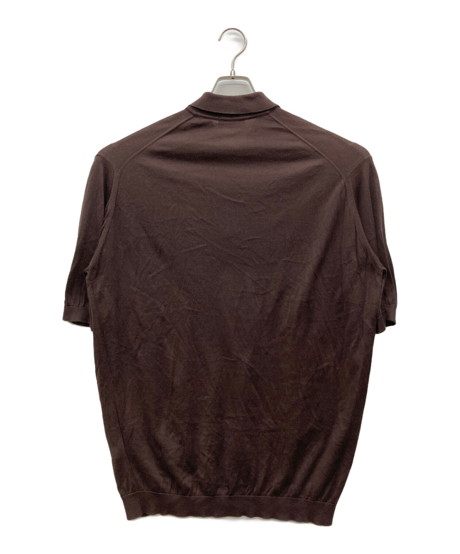 JOHN SMEDLEY ブラウン ポロシャツ 中古・古着通販】JOHN SMEDLEY (ジョンスメドレー) ポロシャツ