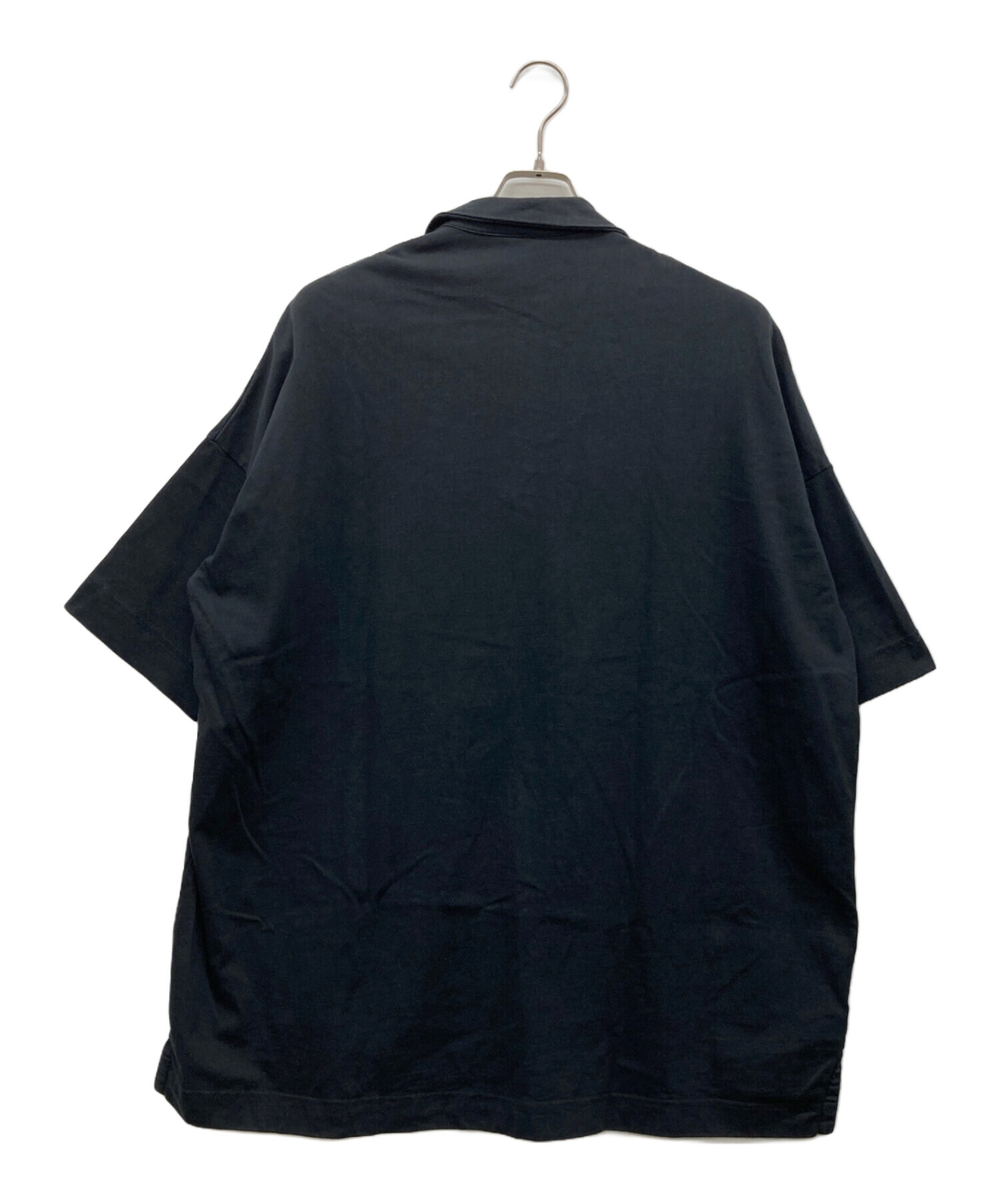 CASEY CASEY ポロシャツ ブラック　XL 中古・古着通販】CASEY CASEY (ケーシーケーシー) ポロシャツ ブラック