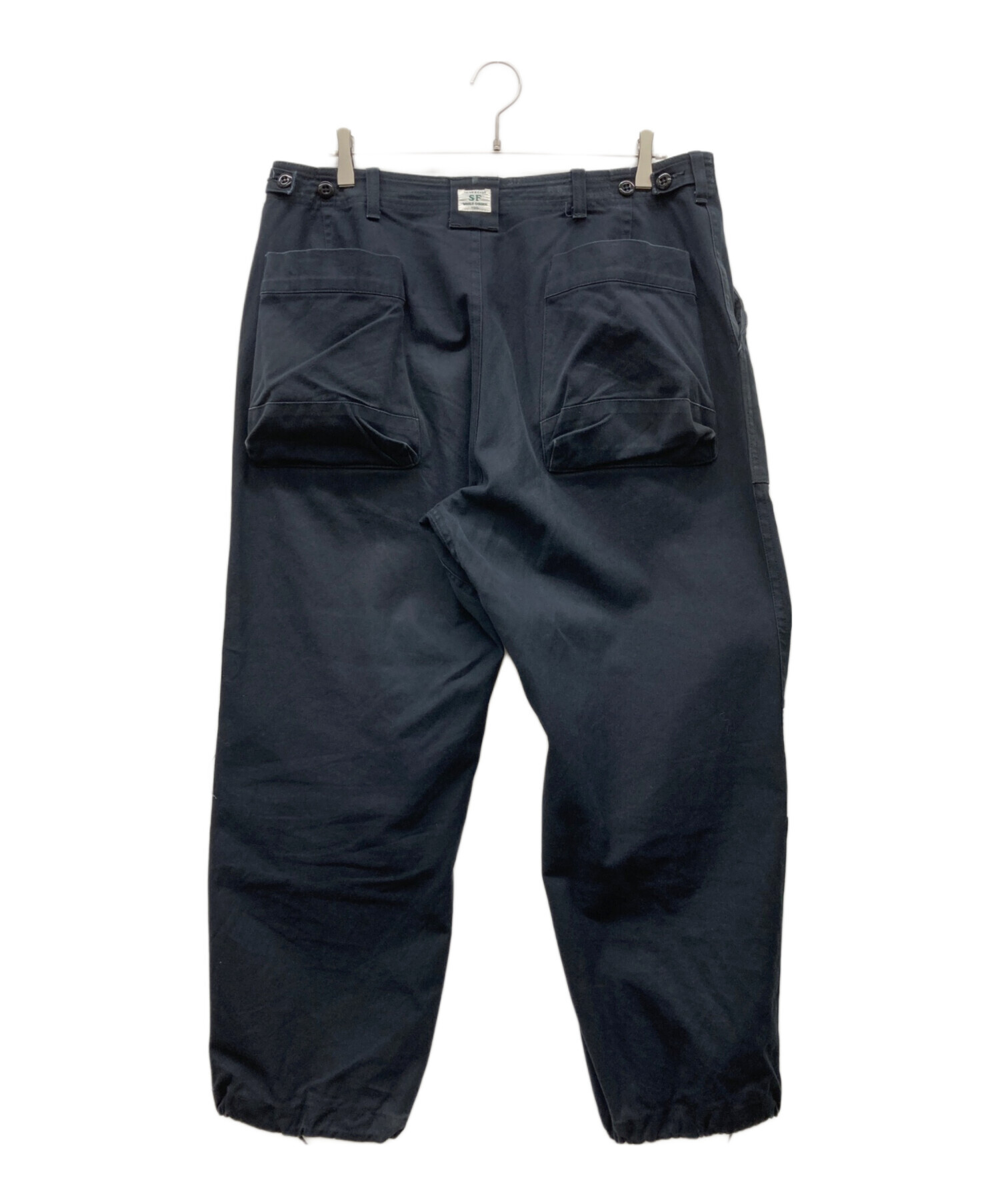 ササフラス SASSAFRAS カーゴパンツ　ブラック 中古・古着通販】SASSAFRAS (ササフラス) カーゴパンツ ブラック