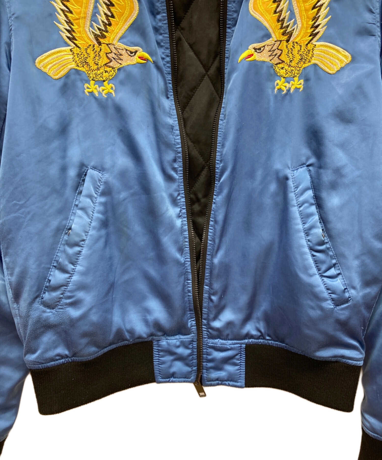 中古・古着通販】DIESEL (ディーゼル) スカジャン ブルー サイズ:M 